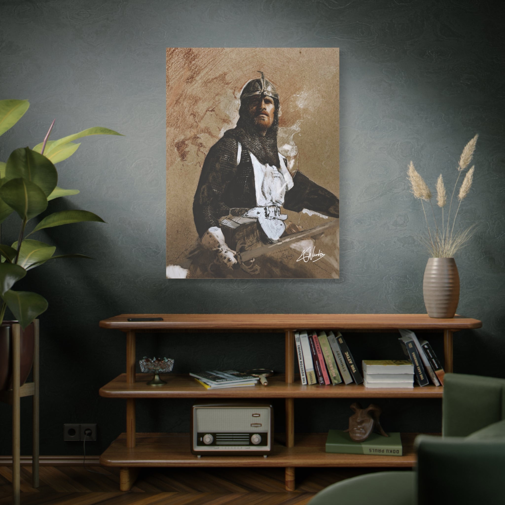 The Knight's Rest Medieval Fantasy Canvas