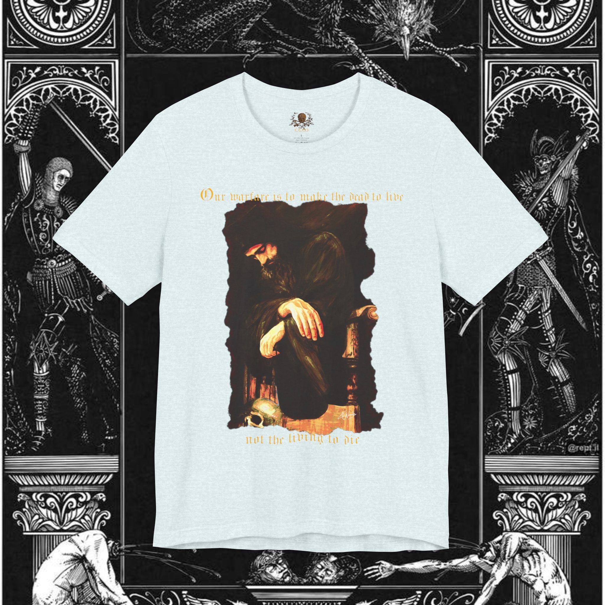 Man's Memento Medieval Fantasy Graphic T Shirt