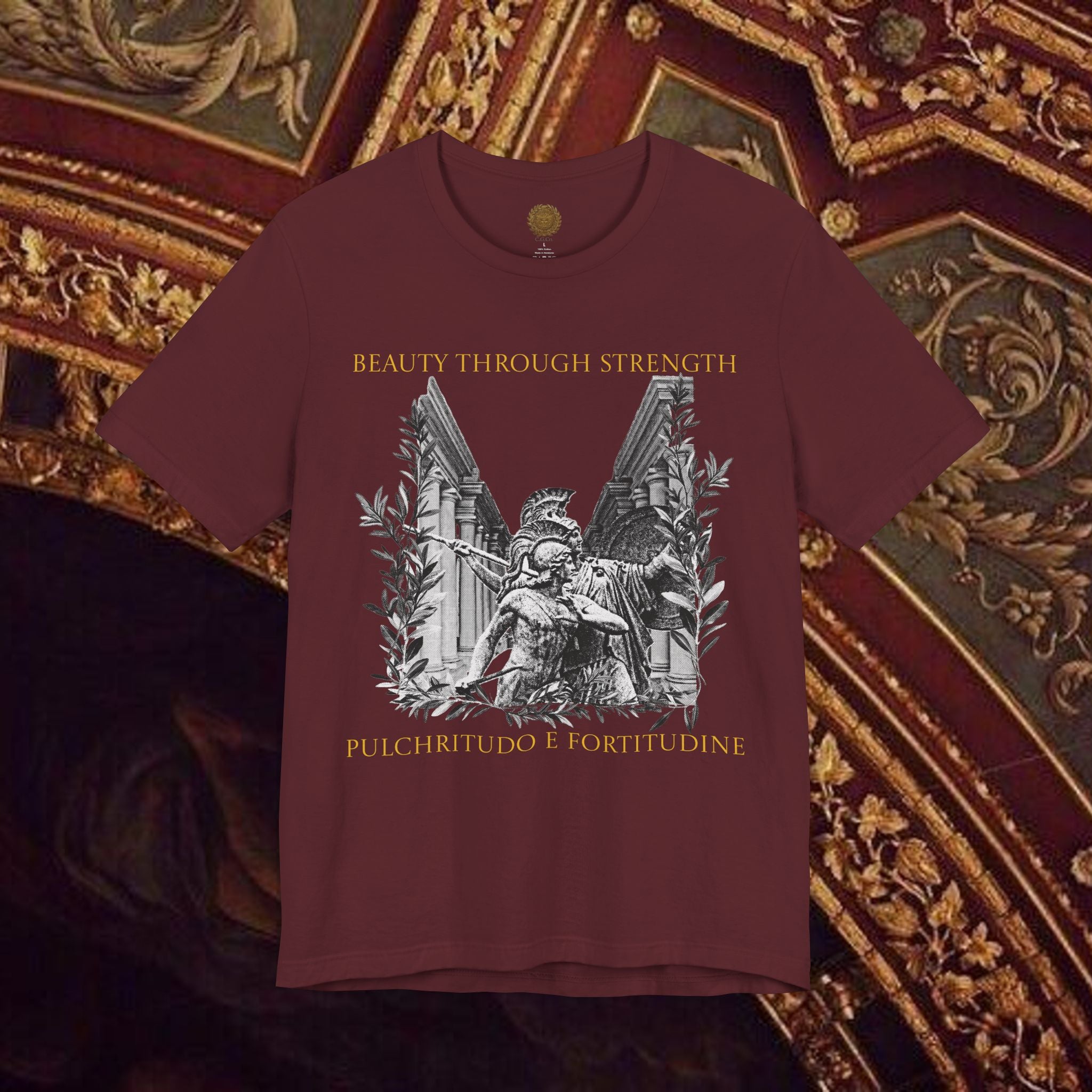 The Goddess's Protection Classically-Inspired Cotton Graphic T Shirt