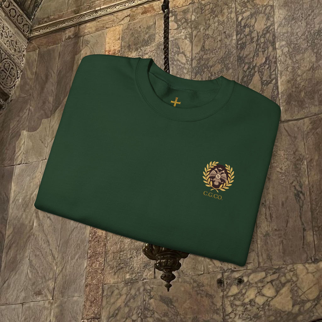 The Kings Fate Byzantine Inspired Graphic Crewneck Sweatshirt Back Version