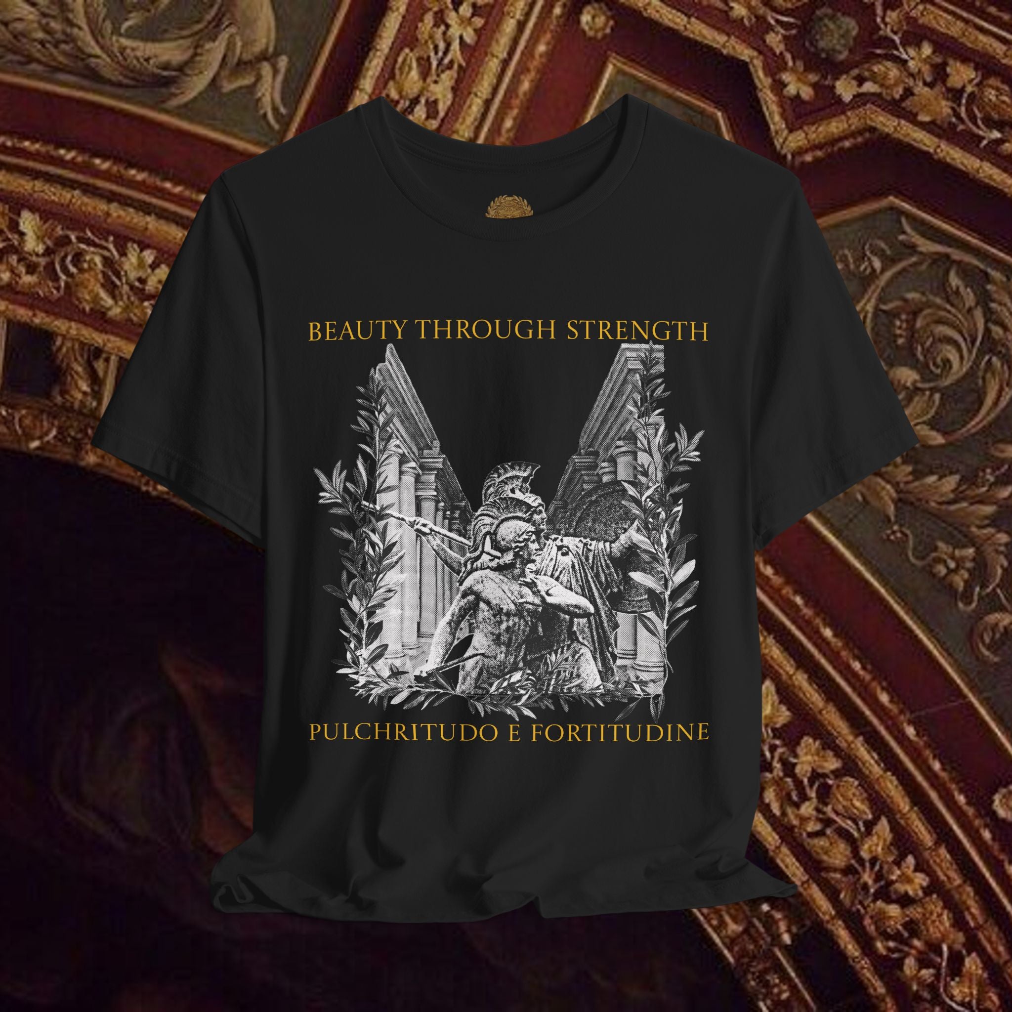 The Goddess's Protection Classically-Inspired Cotton Graphic T Shirt