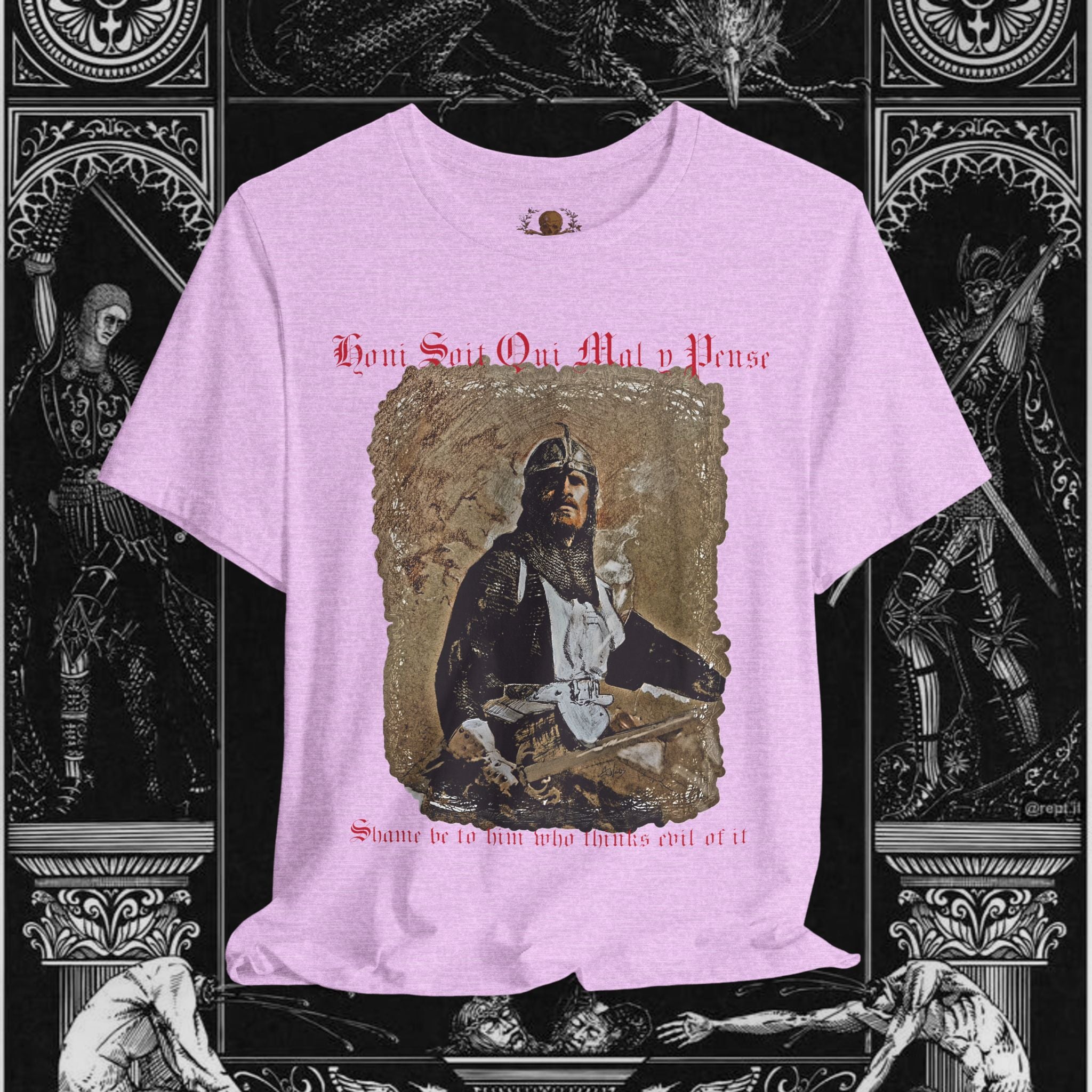 The Knight's Rest Medieval Fantasy Graphic T Shirt