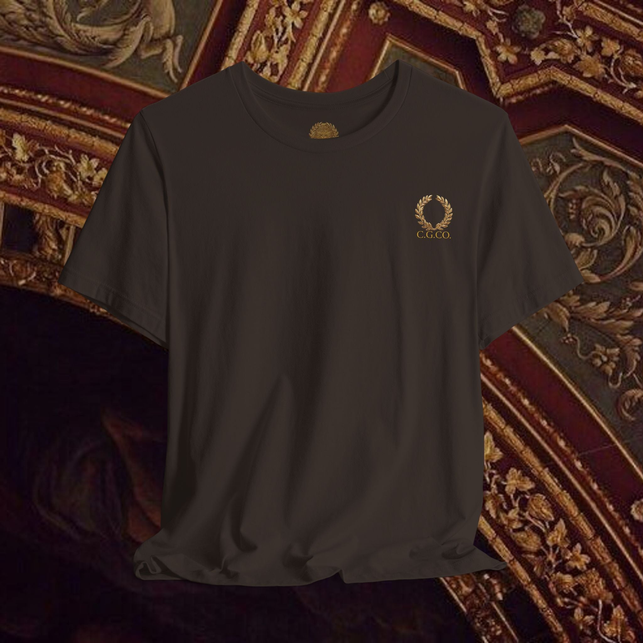 The Goddess's Protection Classically-Inspired Cotton Graphic T Shirt Back Version