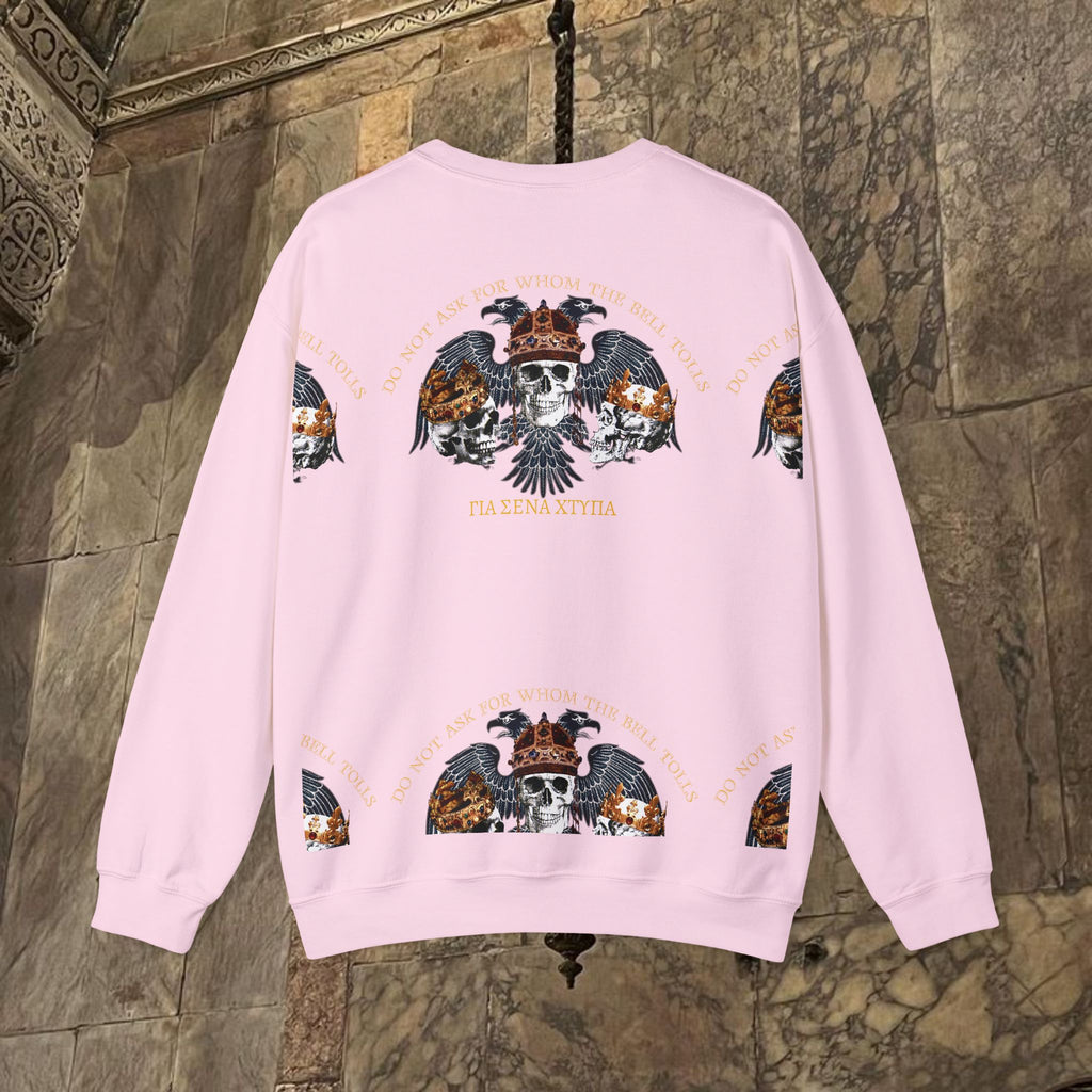 The Kings Fate Byzantine Inspired Graphic Crewneck Sweatshirt Back Version