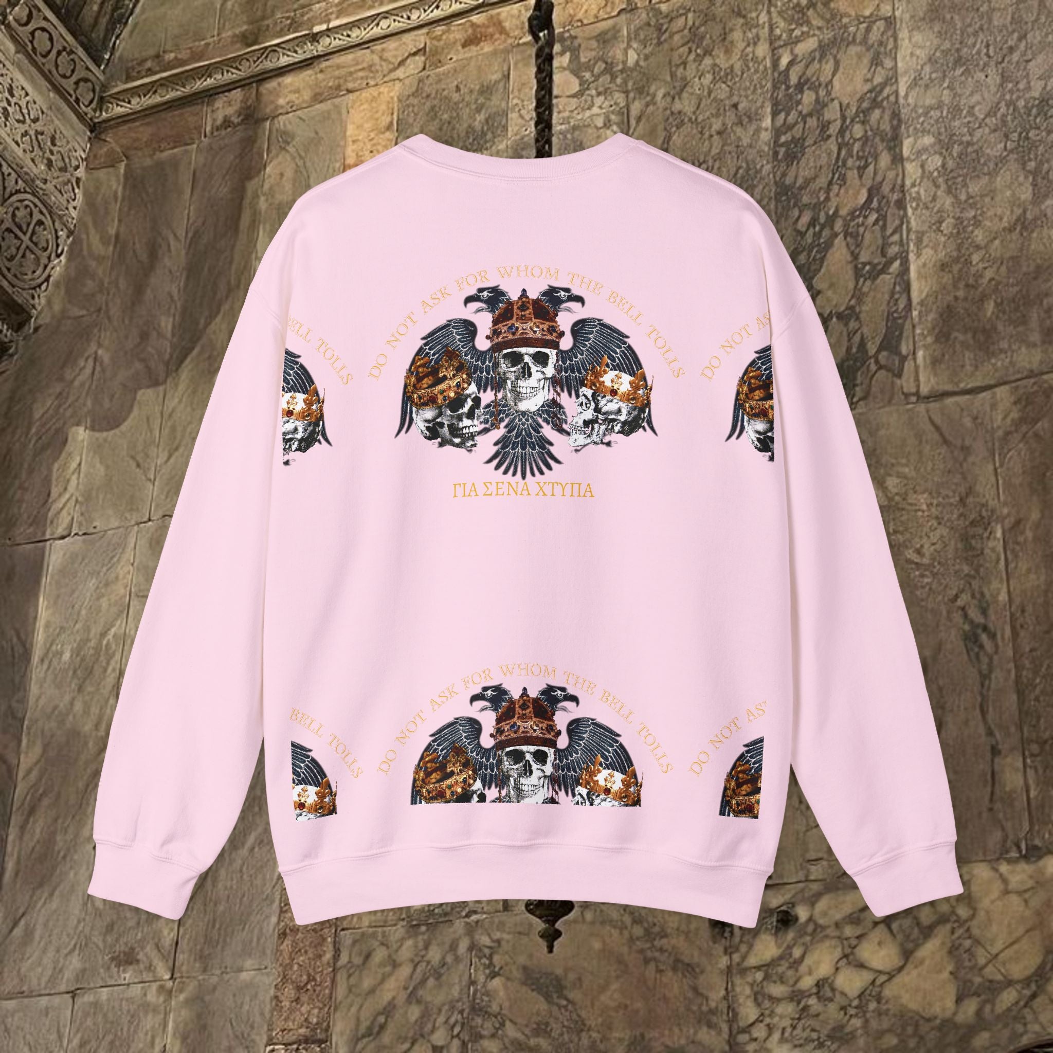 The Kings Fate Byzantine Inspired Graphic Crewneck Sweatshirt Back Version
