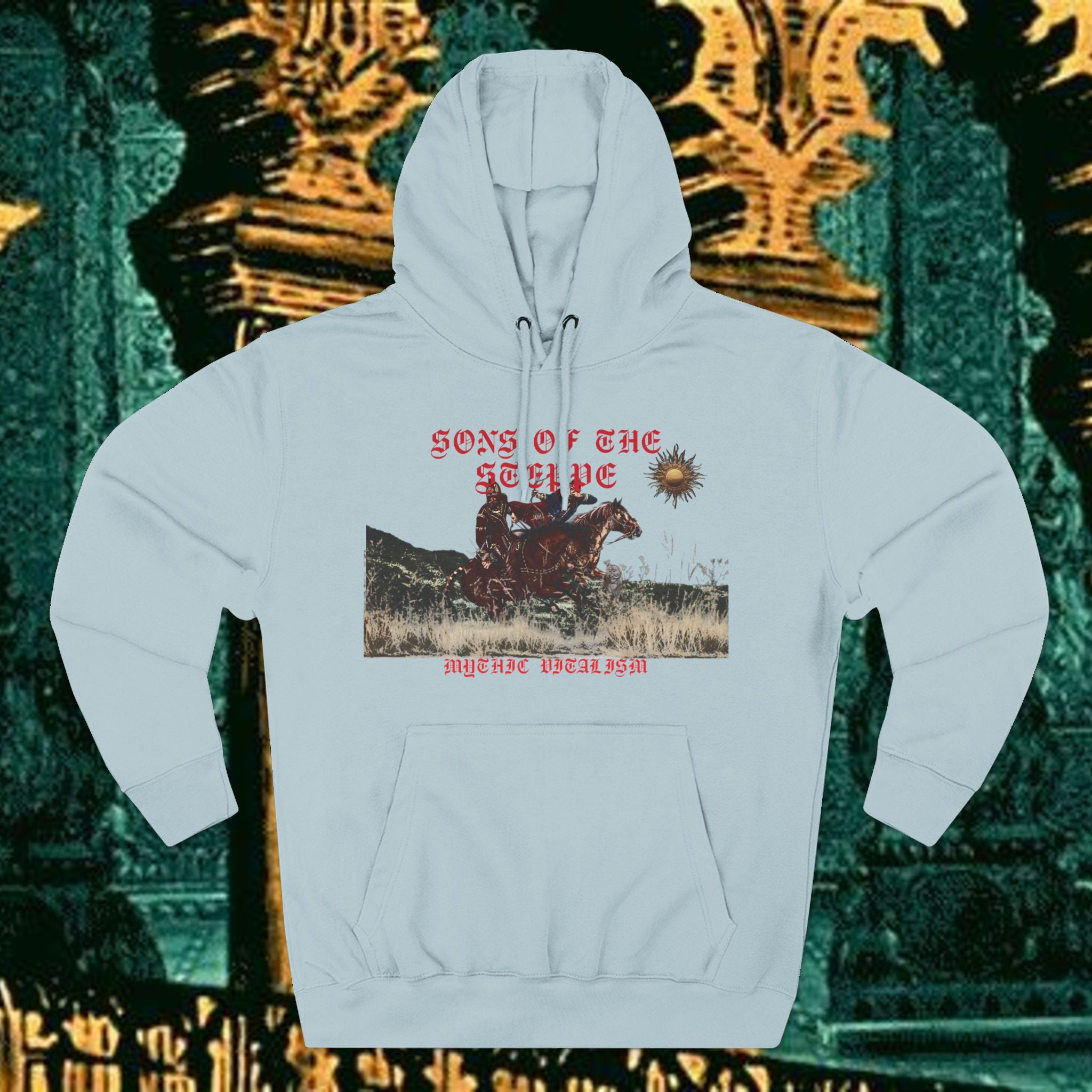 Son of the Steppe Fleece Medieval Graphic Hoodie