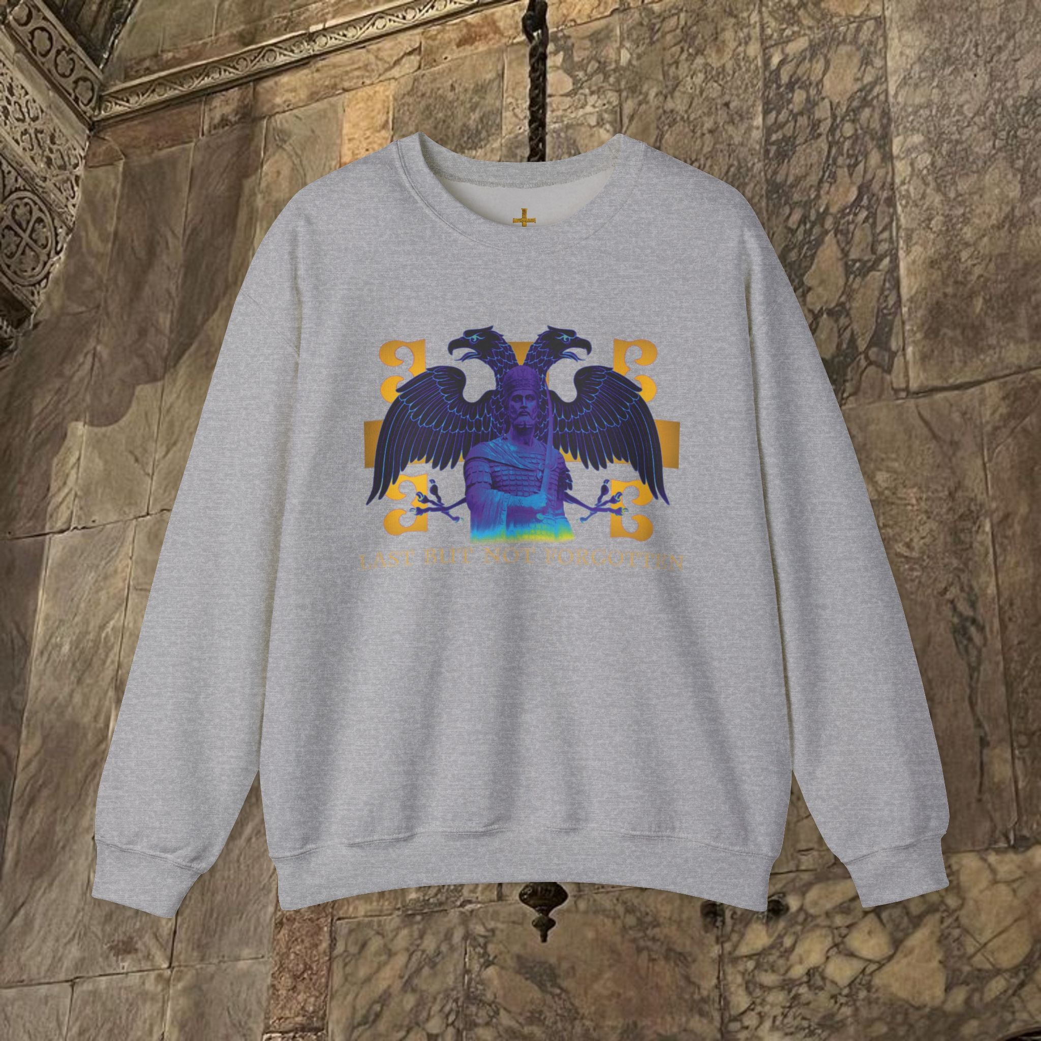 The Last Great Emperor Byzantine Inspired Graphic Crewneck Sweatshirt Front Version
