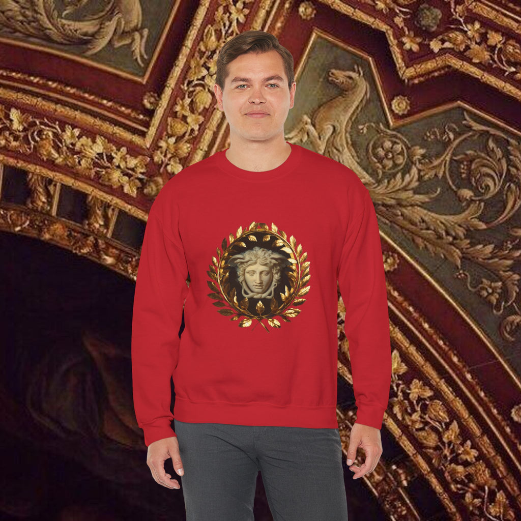 Medusa's Gaze Classical Inspired Mythology Unisex Heavy Blend Crewneck Graphic Sweatshirt