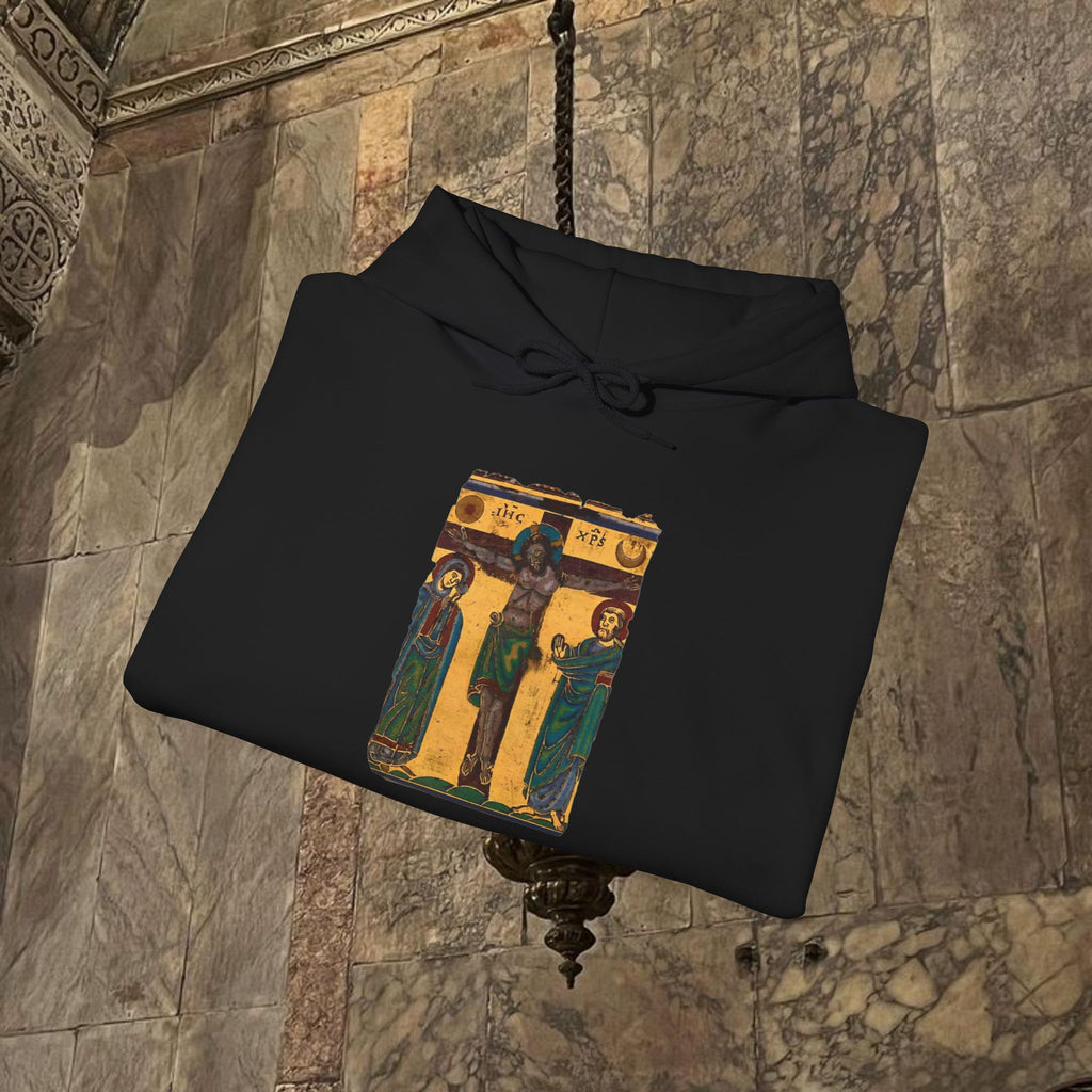 Byzantine Icon Art Hoodie - Classical Religious Design