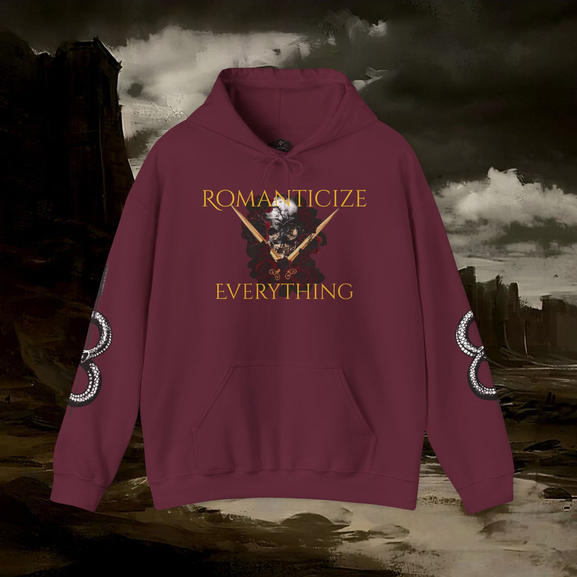 The Barbarian's Fate Medieval Fantasy Inspired Gothic Graphic Hoodie