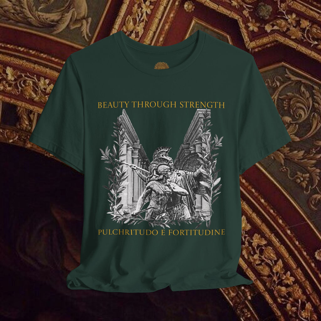 The Goddess's Protection Classically-Inspired Cotton Graphic T Shirt