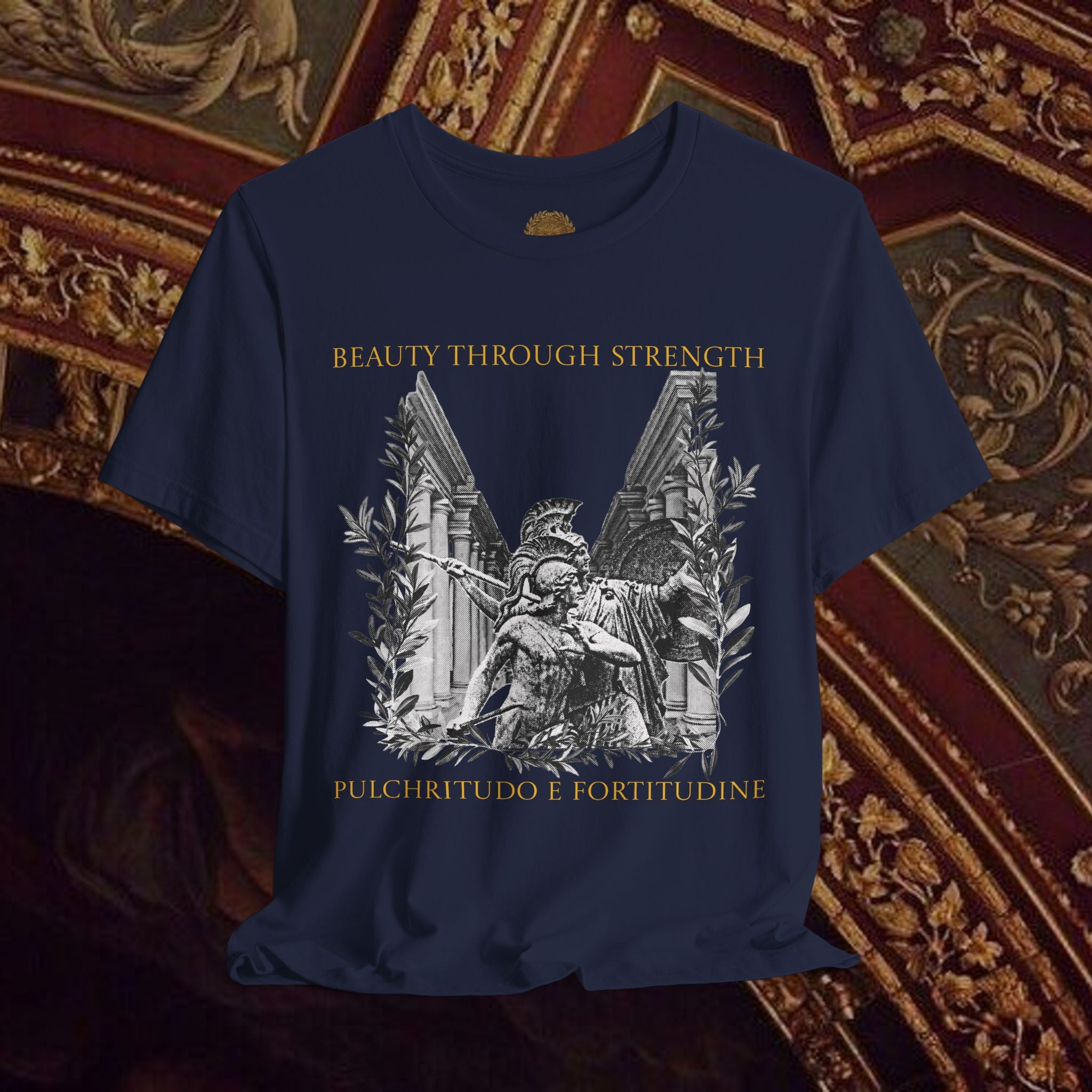 The Goddess's Protection Classically-Inspired Cotton Graphic T Shirt