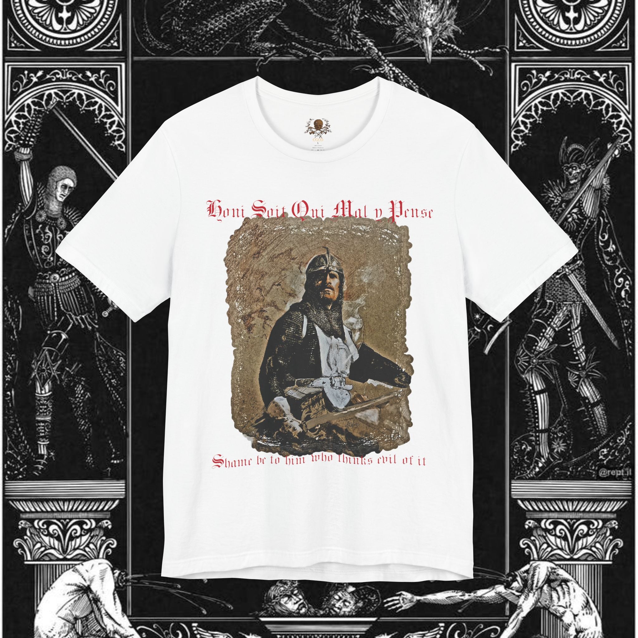 The Knight's Rest Medieval Fantasy Graphic T Shirt