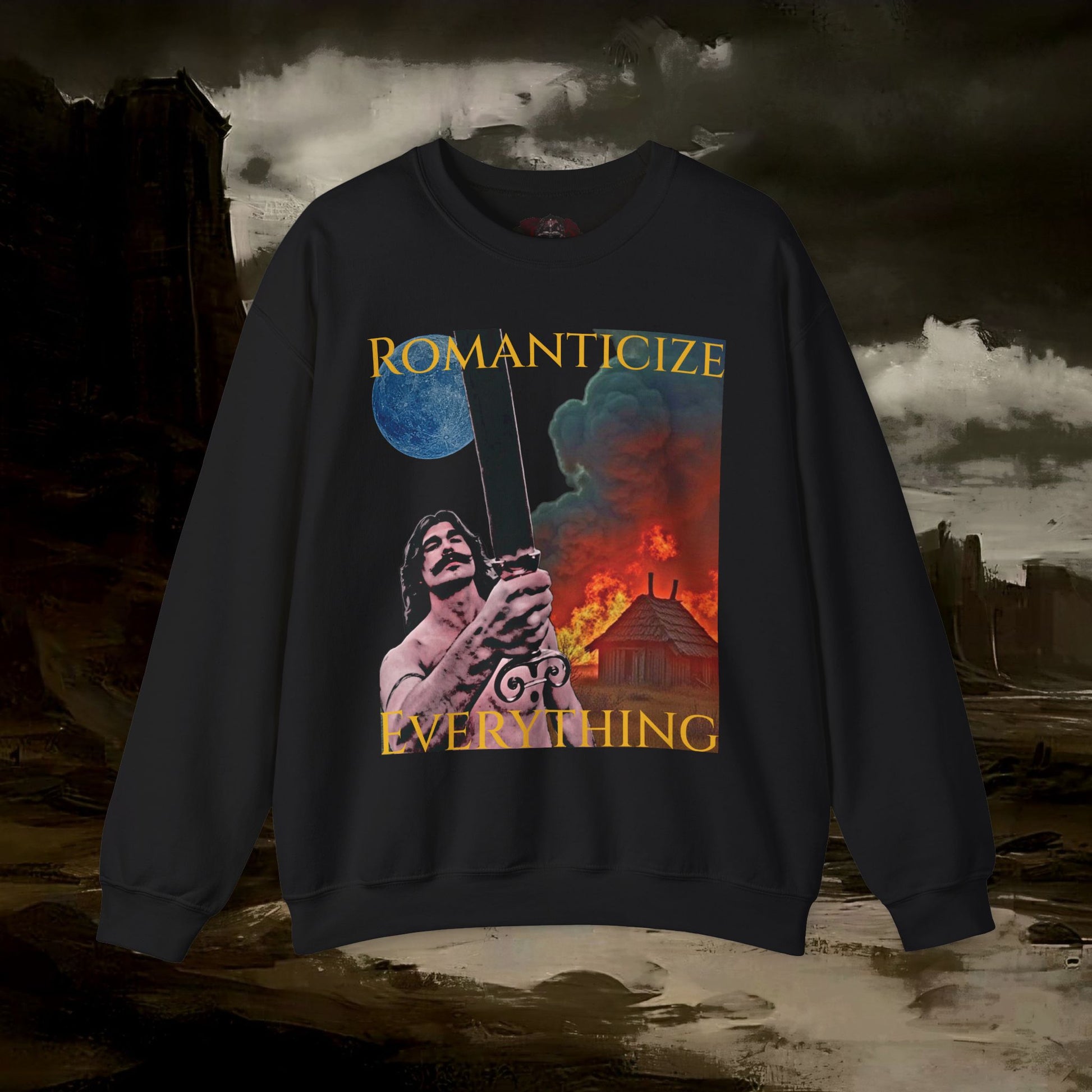 The Barbarian's Mirror, Unisex Crewneck Graphic Sweatshirt