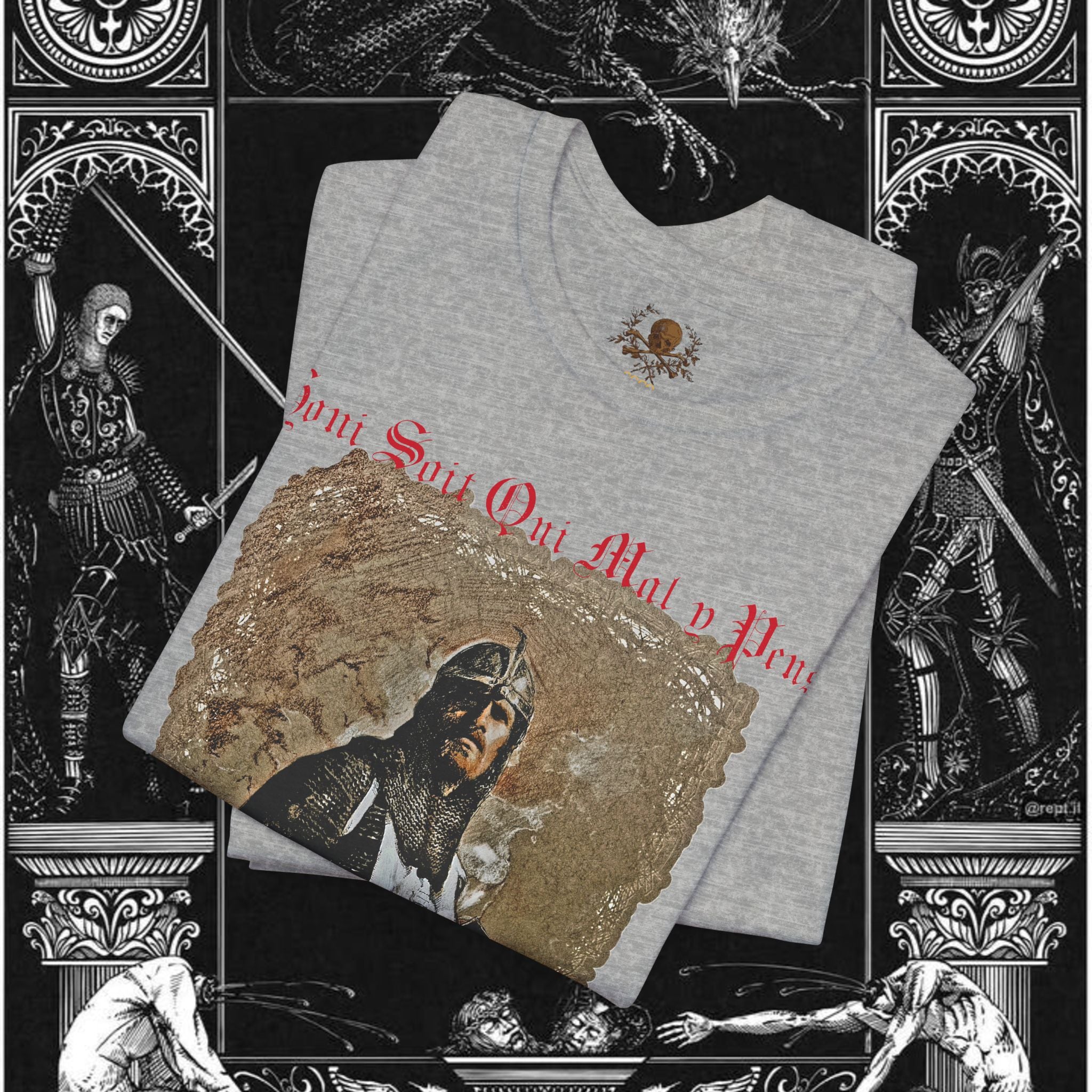 The Knight's Rest Medieval Fantasy Graphic T Shirt