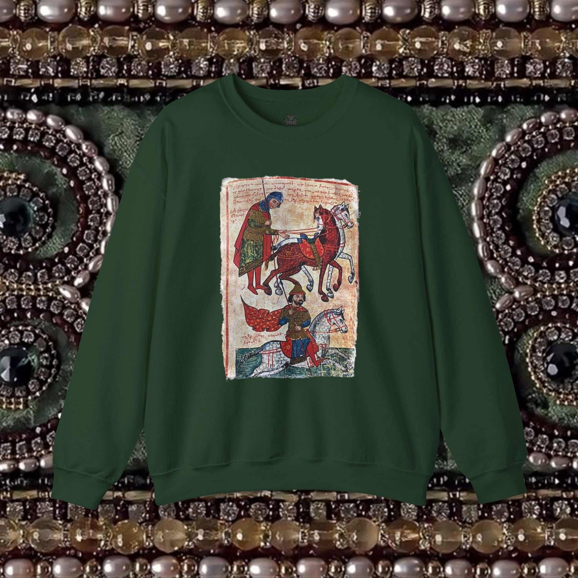 Ancient Armenian Manuscript Graphic Sweatshirt Design
