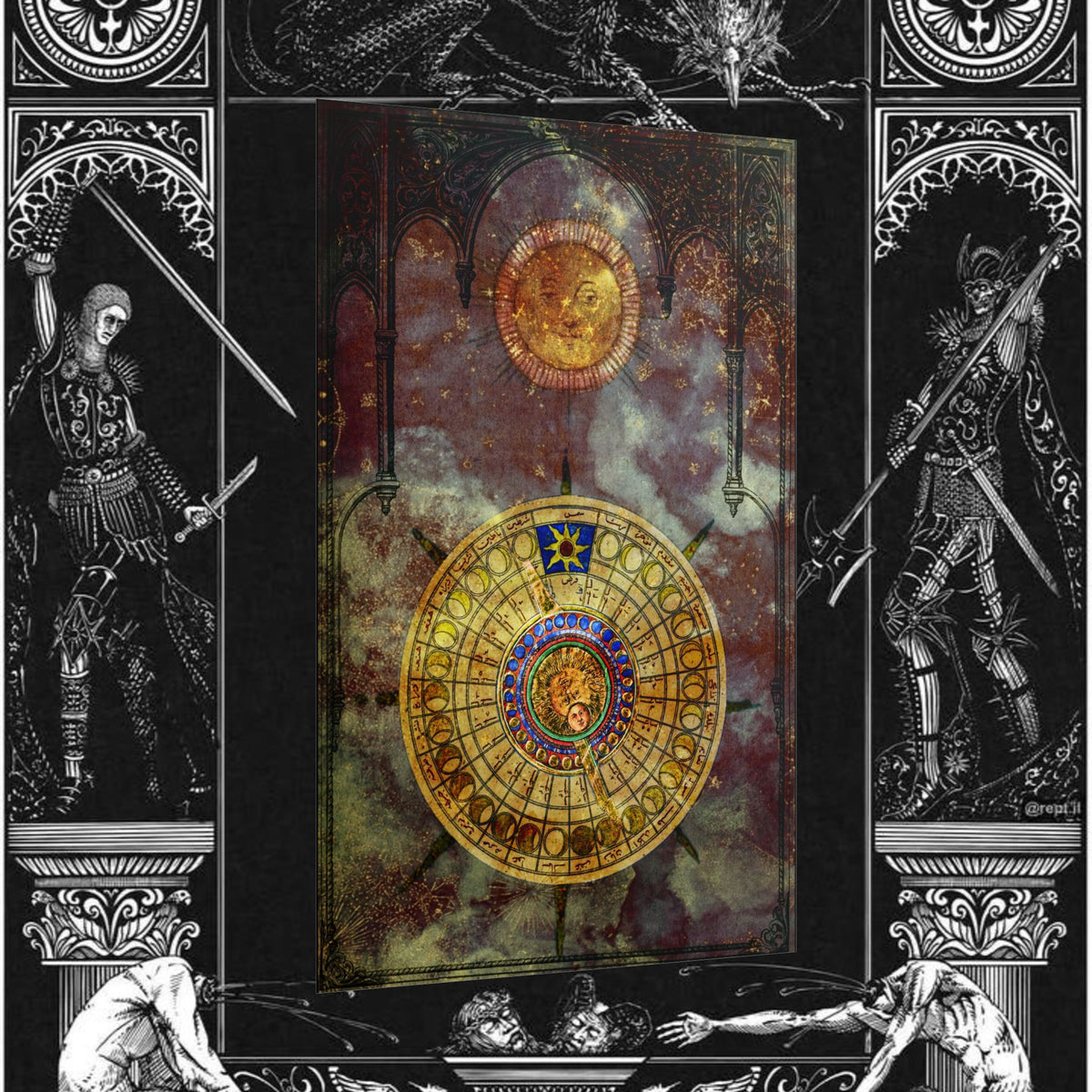 The Dials of the Cosmos Medieval Fantasy Inspired Prints