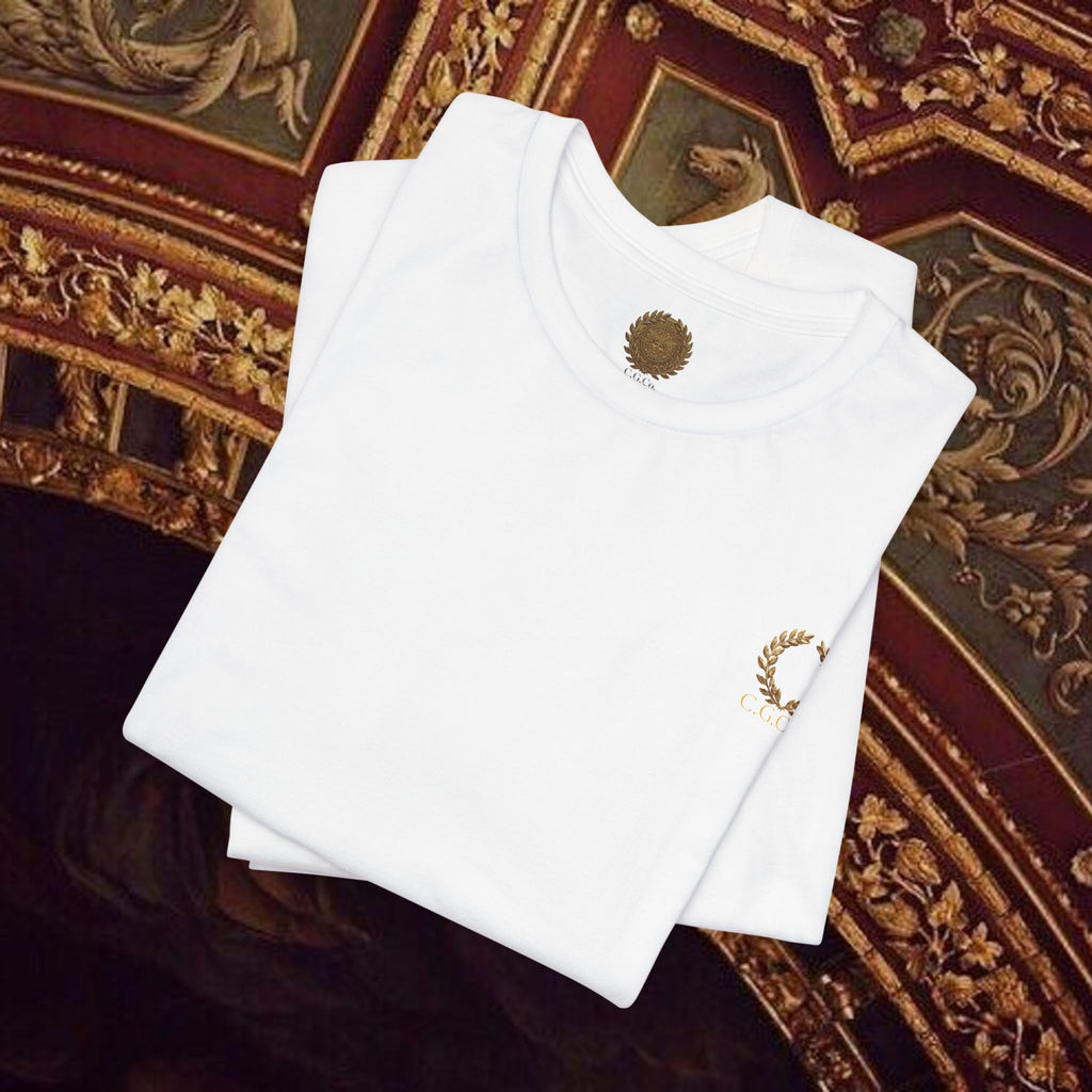 Guardian of the Temple Classically- Inspired Cotton Graphic T Shirt Back Version