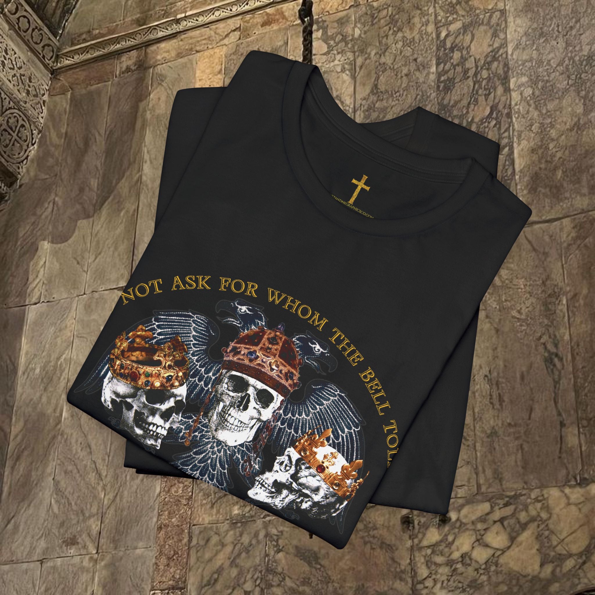 The Kings Fate Byzantine Inspired Cotton Graphic T-shirt