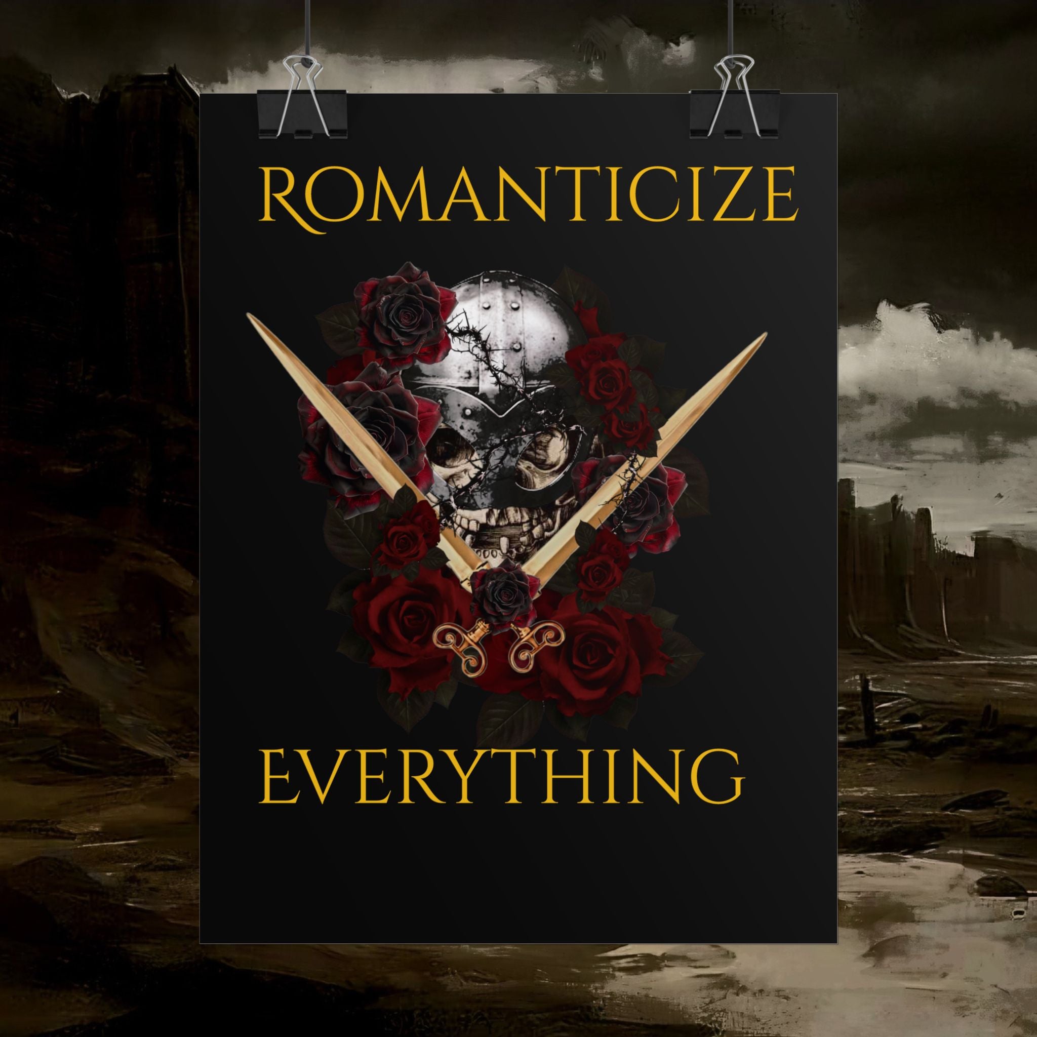 The Barbarian's Fate Early Medieval Fantasy Saxon themed Rolled Posters