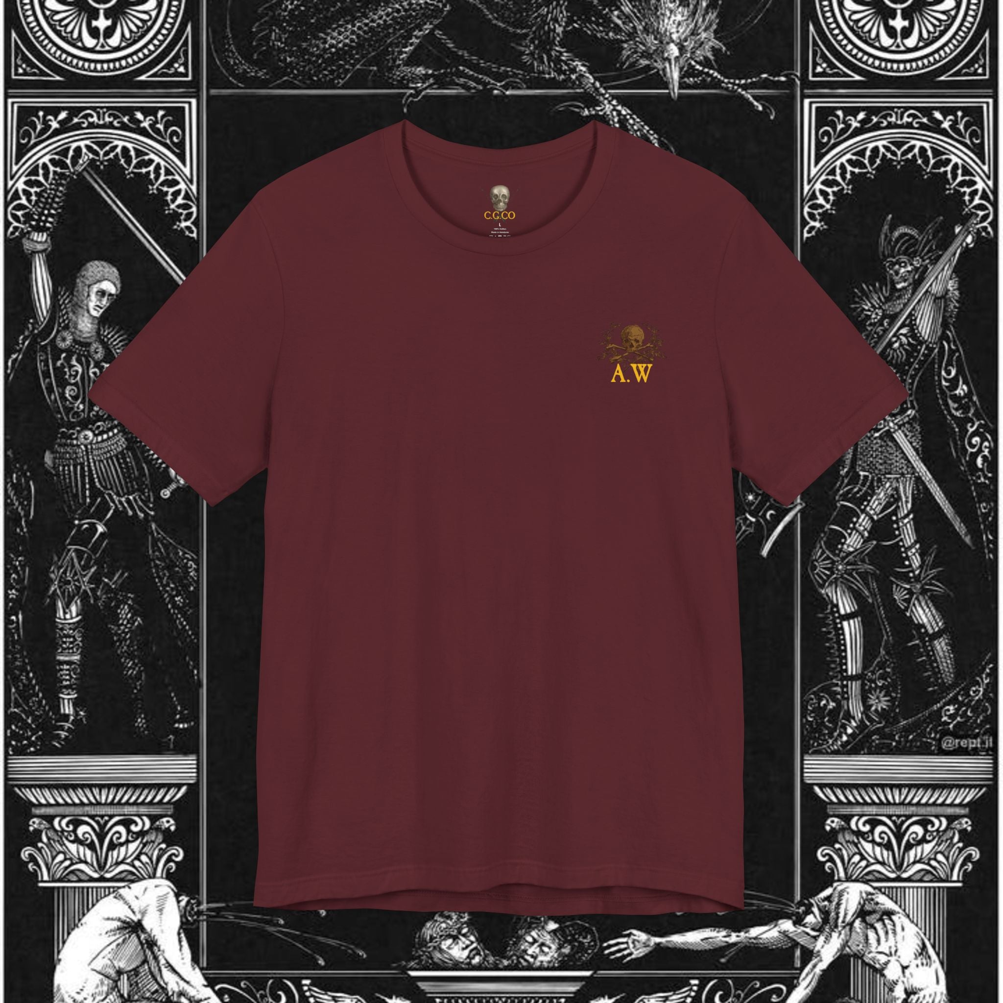 Man's Memento Medieval Fantasy Graphic T Shirt