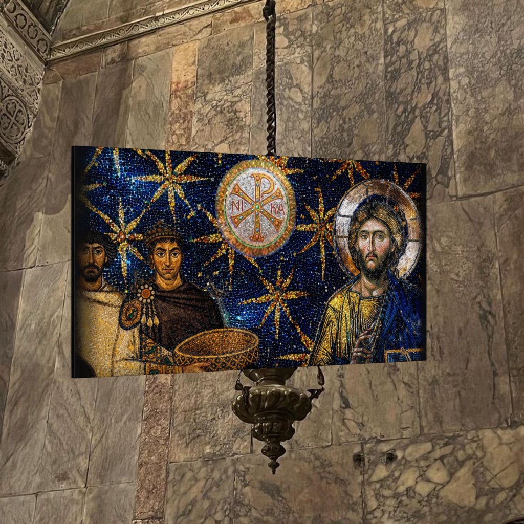 Justinian's Glory Byzantine Late Roman Inspired Matte Canvas, Stretched, (Multi-Size)