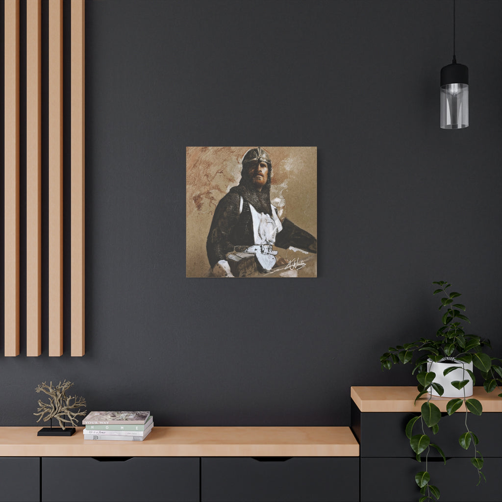 The Knight's Rest Medieval Fantasy Canvas