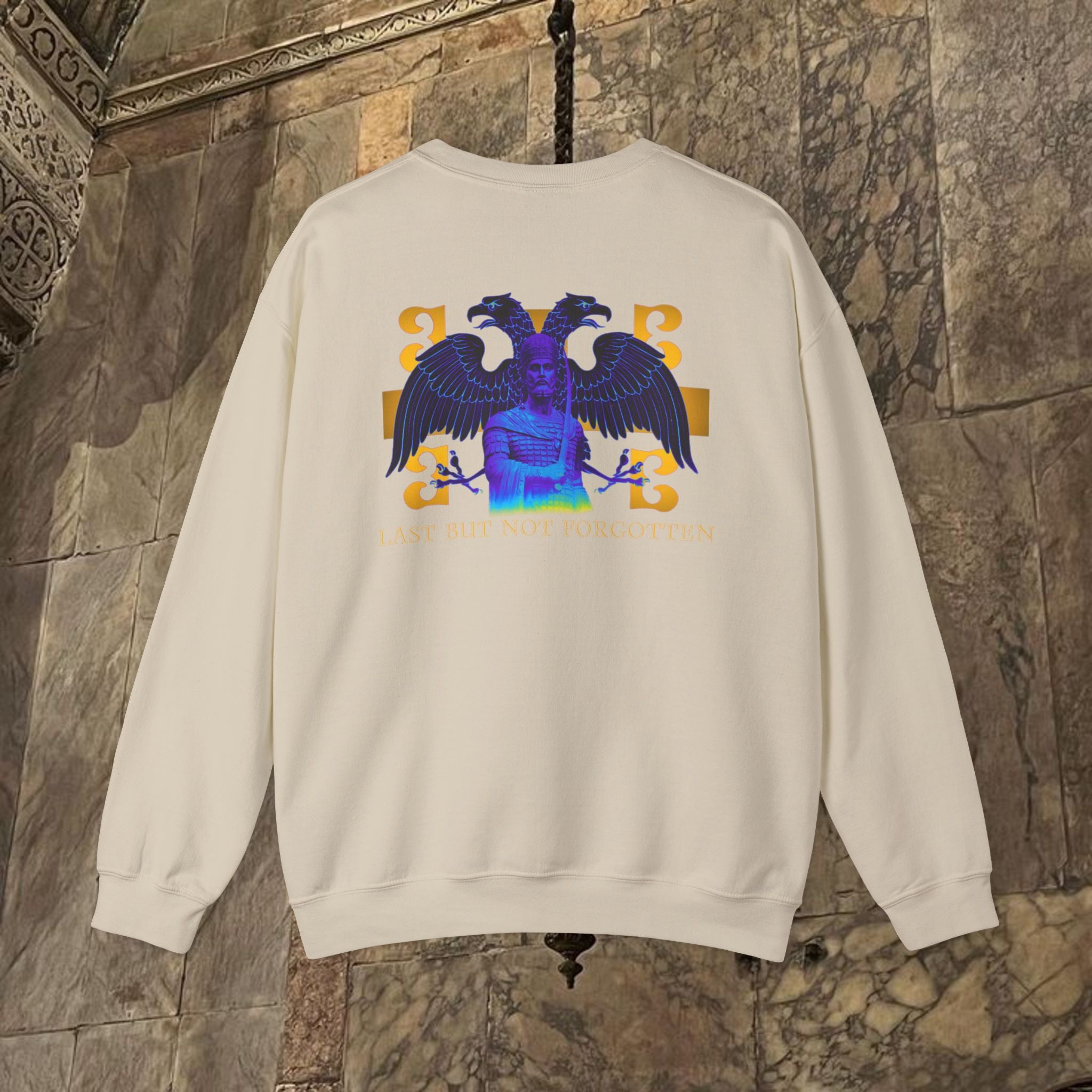 The Last Great Emperor Byzantine Inspired Crewneck Sweatshirt Back Version