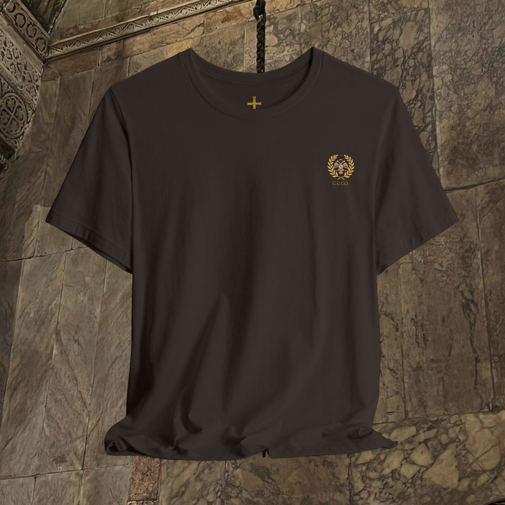 The Last Great Emperor Byzantine Inspired Cotton Graphic T-shirt Back Version