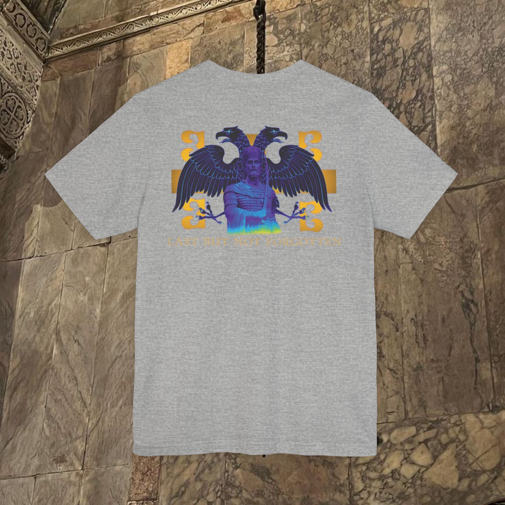 The Last Great Emperor Byzantine Inspired Cotton Graphic T-shirt Back Version