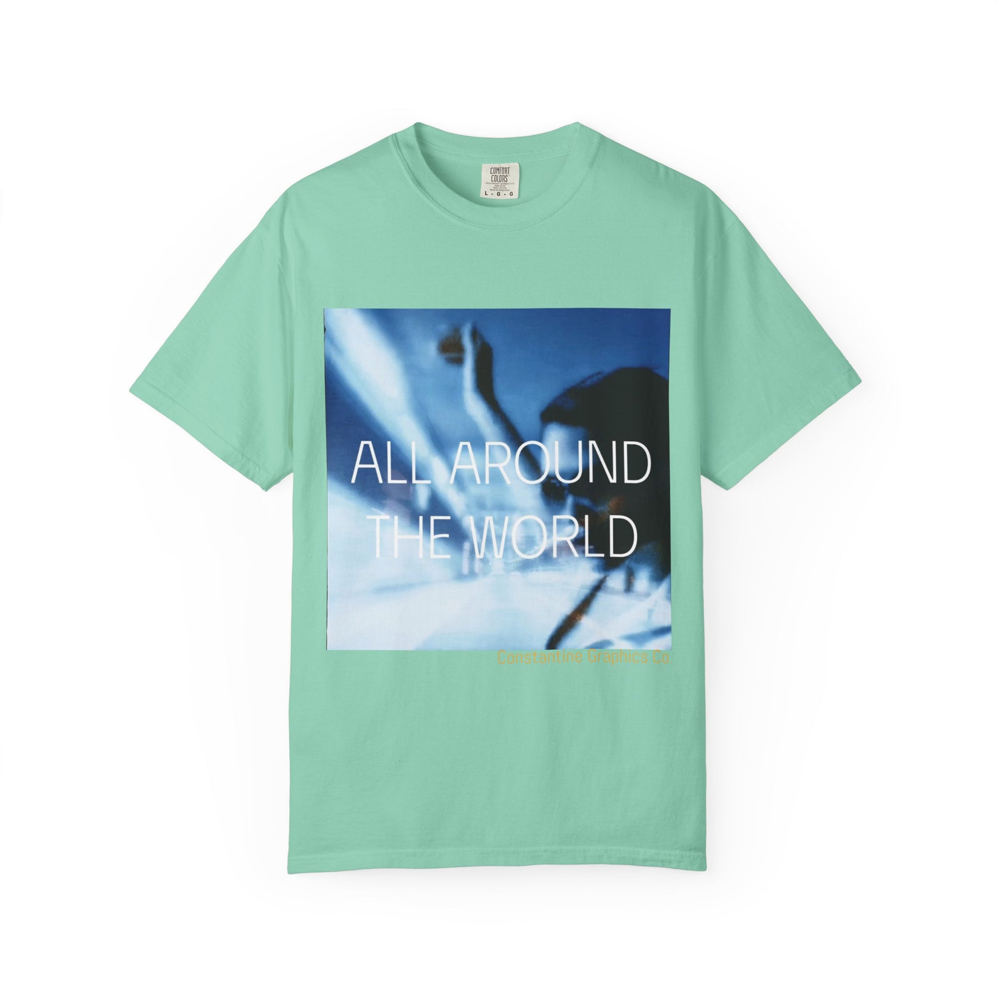 All Around The World Cyber Y2k Graphic Tshirt