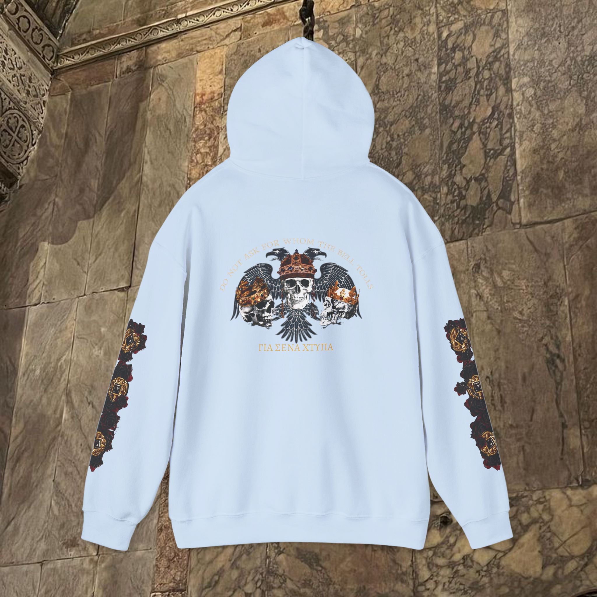 The Kings Fate Byzantine Inspired Graphic Hoodie Back Version