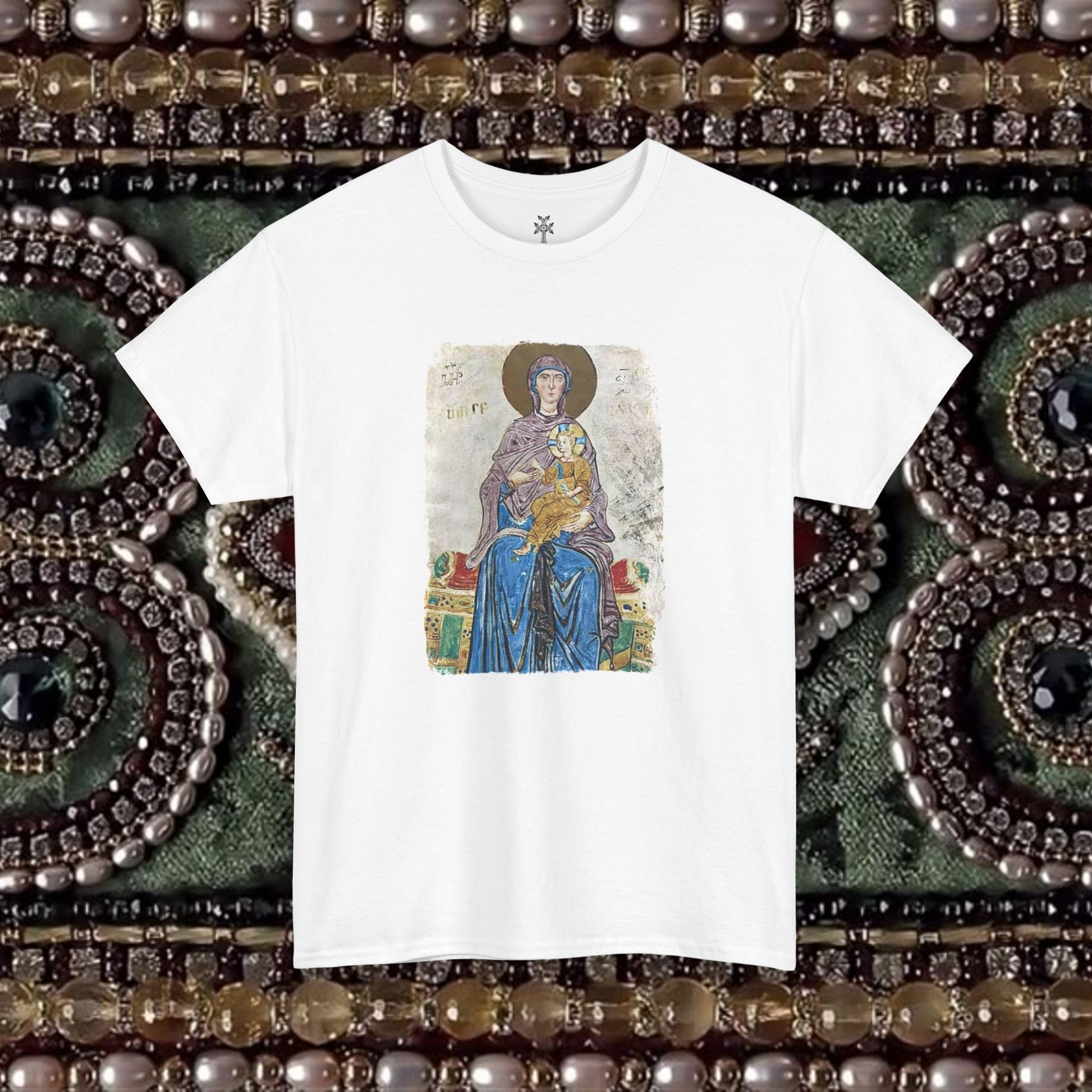 Armenian Manuscript Virgin and Christ Graphic T-Shirt