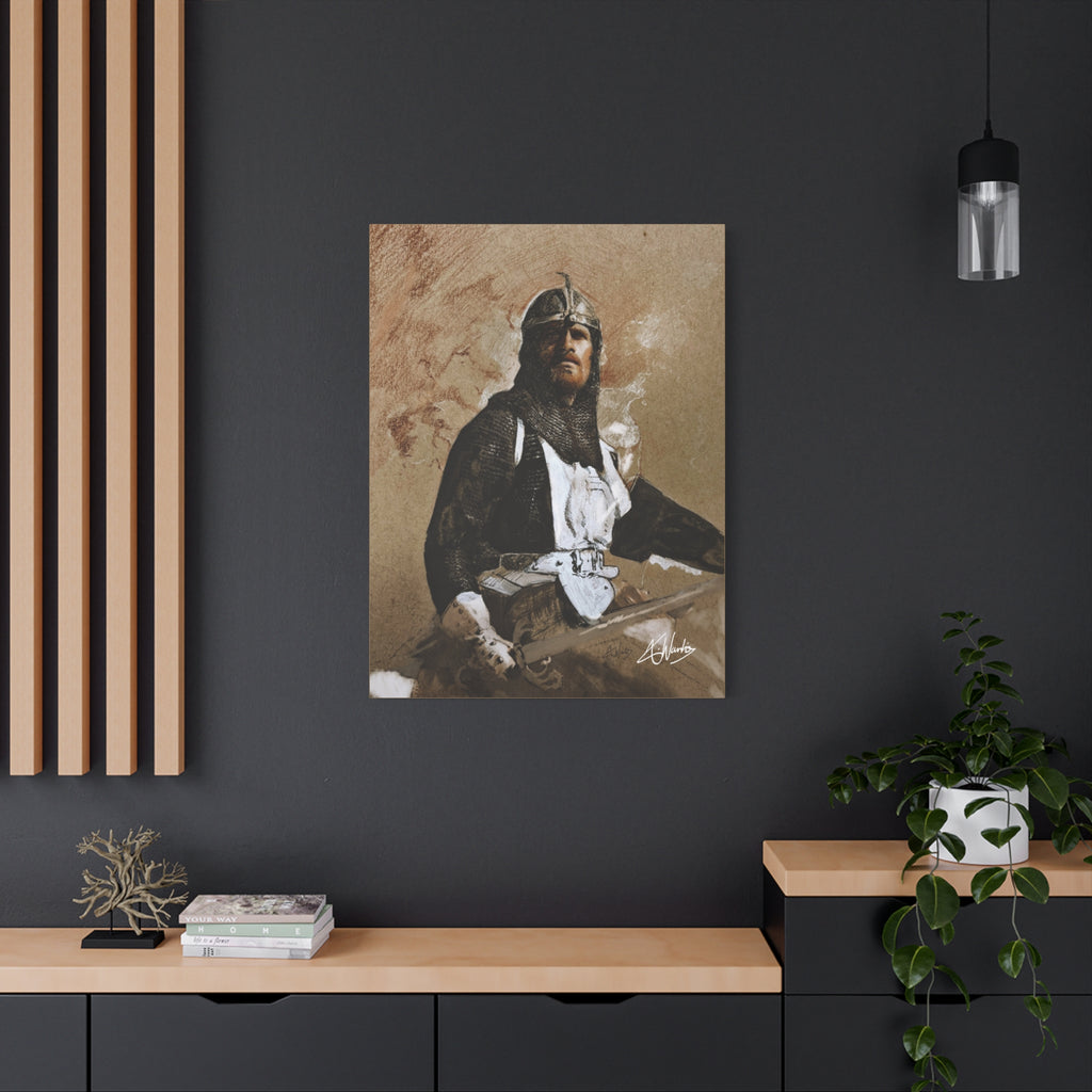 The Knight's Rest Medieval Fantasy Canvas