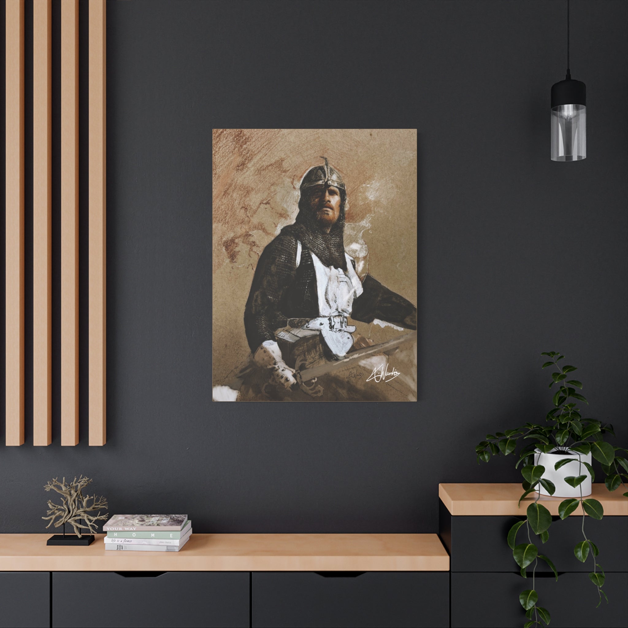 The Knight's Rest Medieval Fantasy Canvas