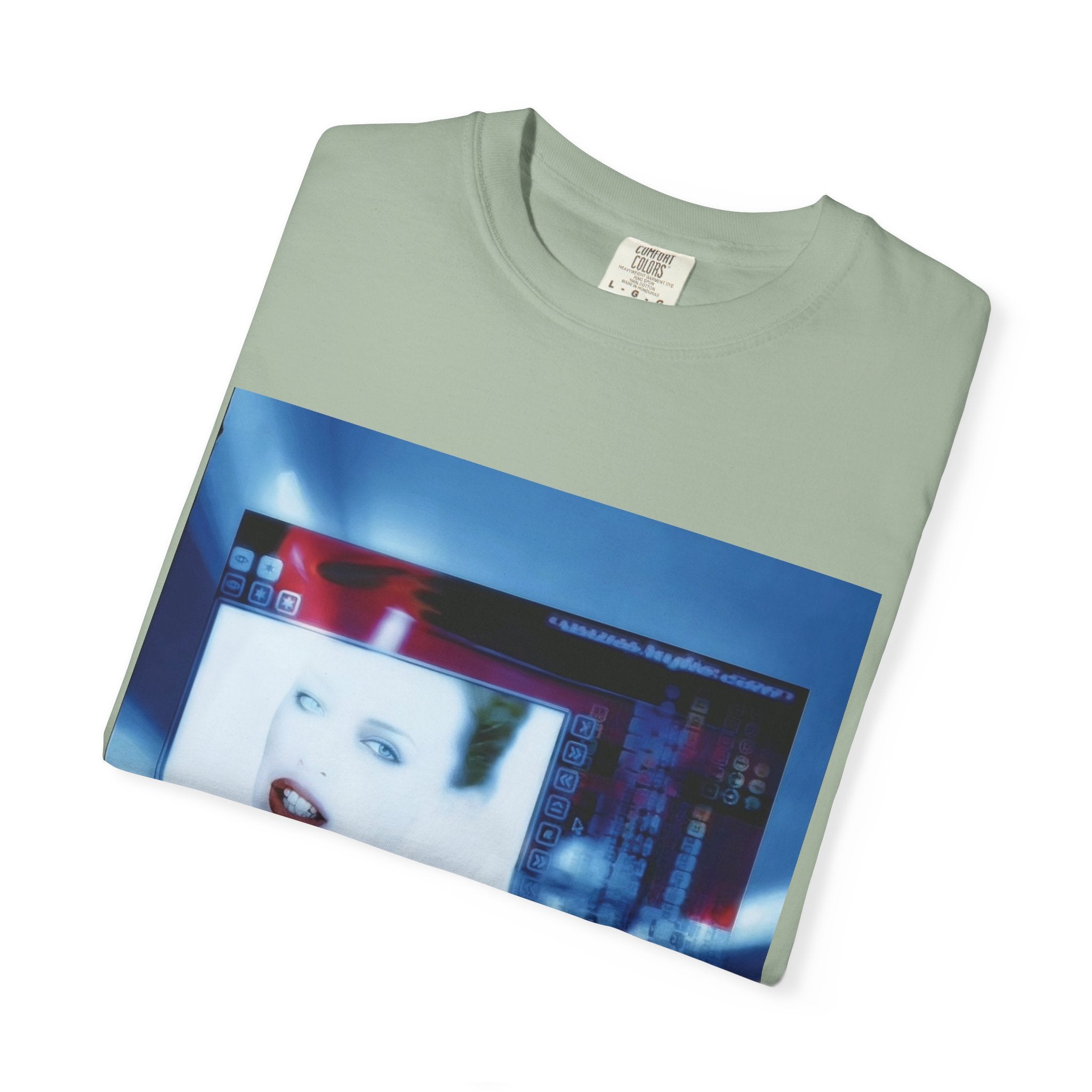 Digital Pop Up Cyber Y2K Graphic T-Shirt