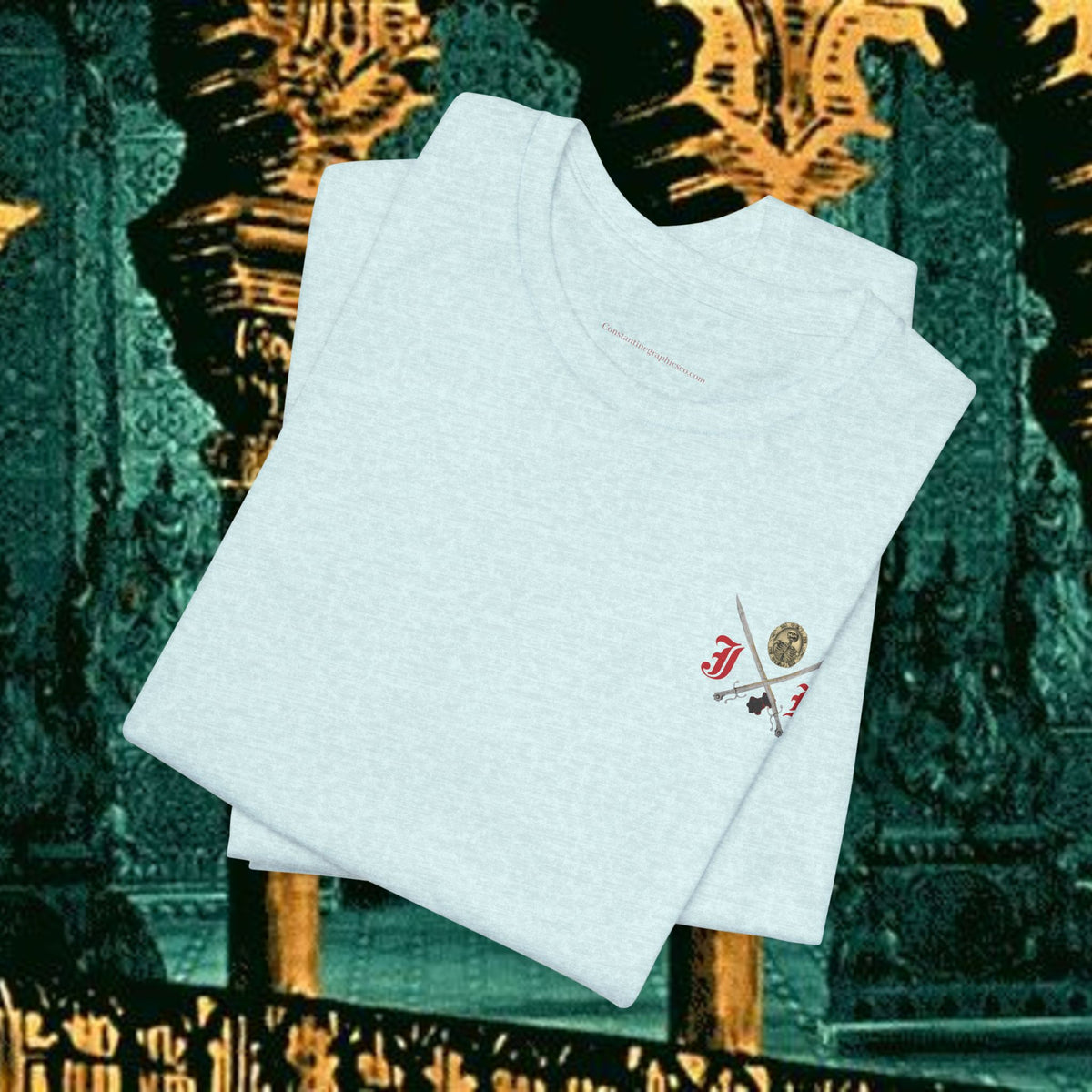 Mythic Vitalism, Sanguis Christianus Vetus Exploration and Adventure Inspired Graphic T Shirt Back Version
