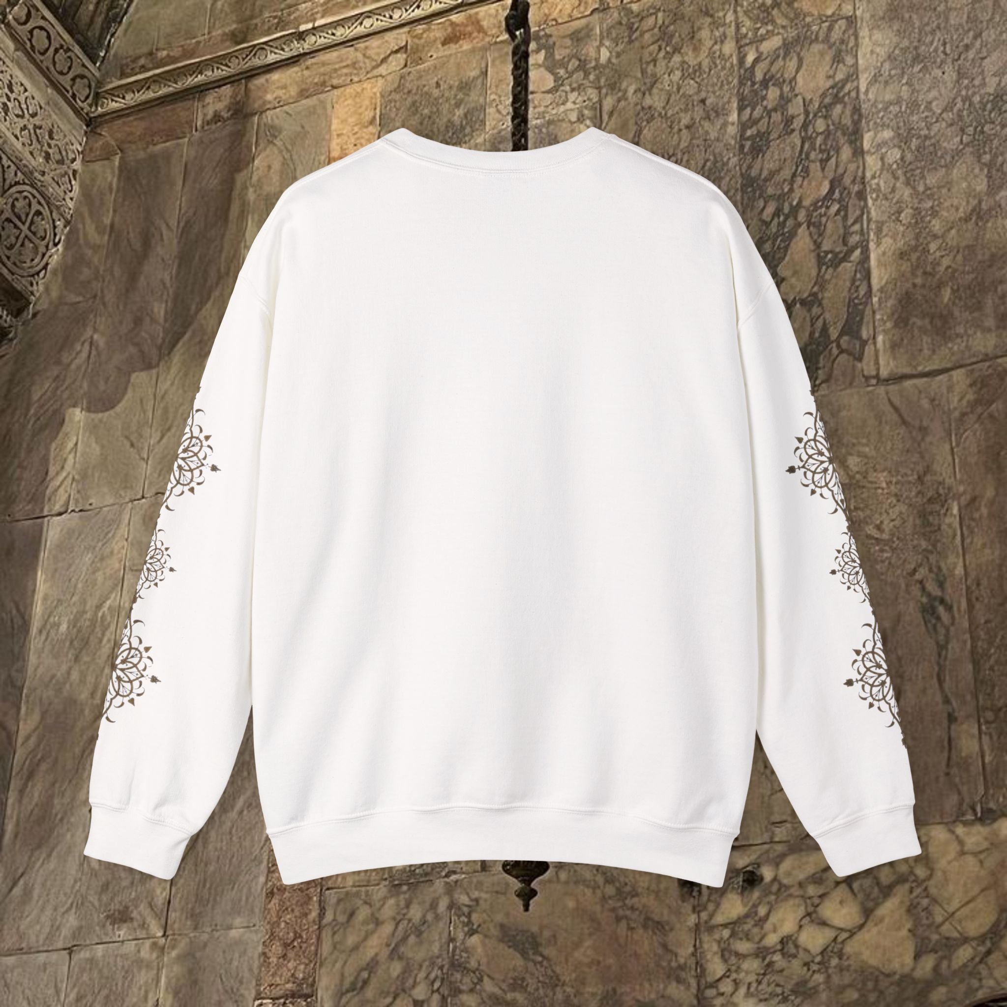 Byzantine Icon Art Sweatshirt - Manuscript Design