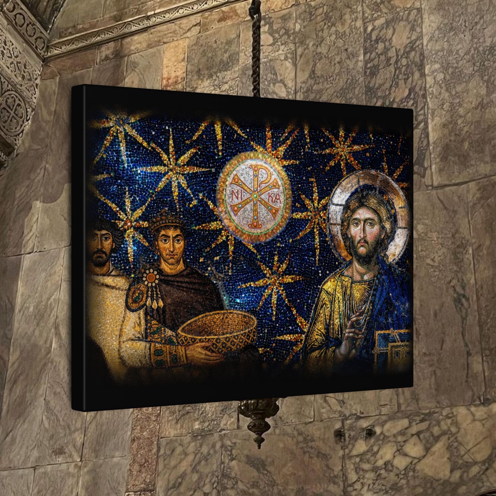 Justinian's Glory Byzantine Late Roman Inspired Matte Canvas, Stretched, (Multi-Size)