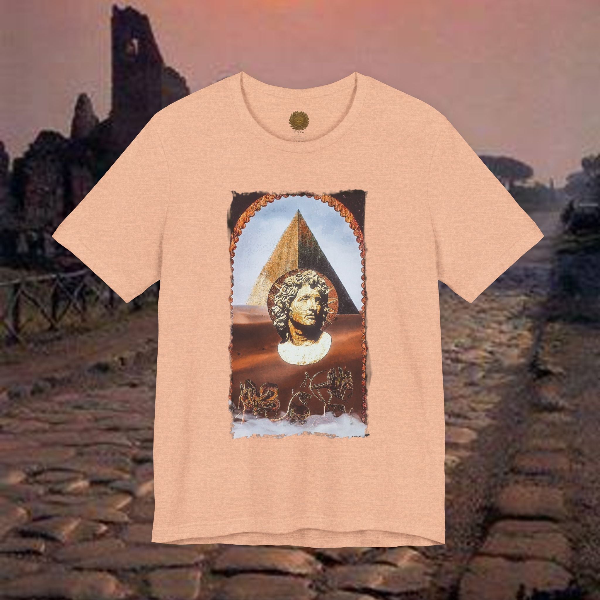 Alexander the Great In Egypt Pyramid Graphic T Shirt