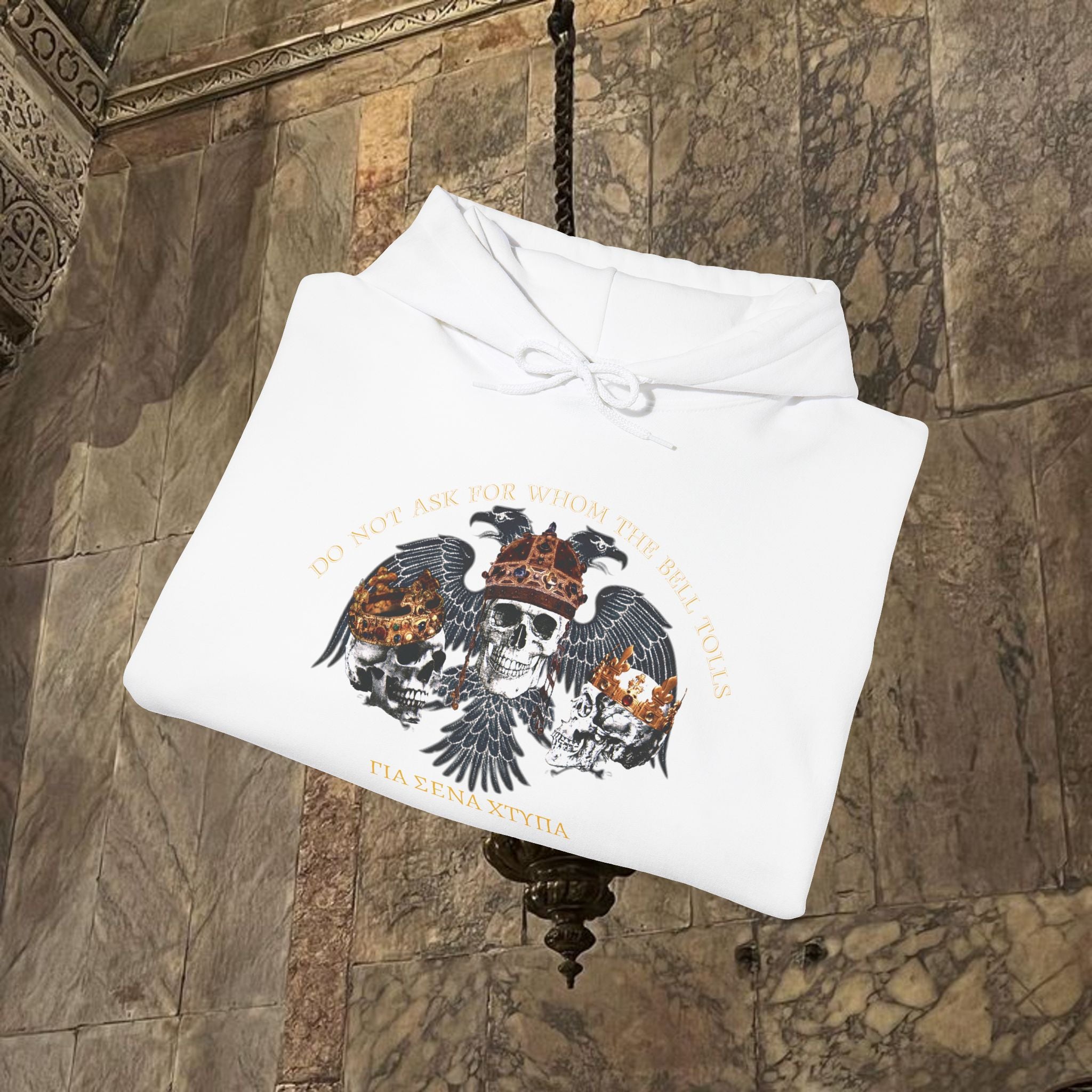 The Kings Fate Byzantine Inspired Graphic Hoodie Front Version