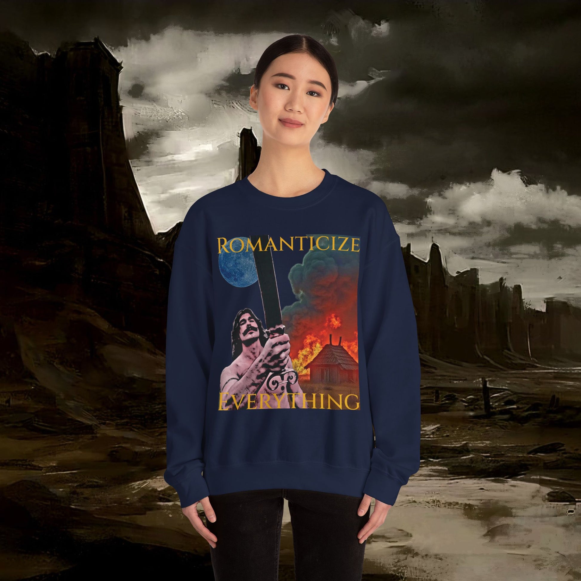 The Barbarian's Mirror, Unisex Crewneck Graphic Sweatshirt