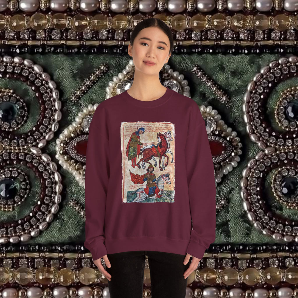 Ancient Armenian Manuscript Graphic Sweatshirt Design