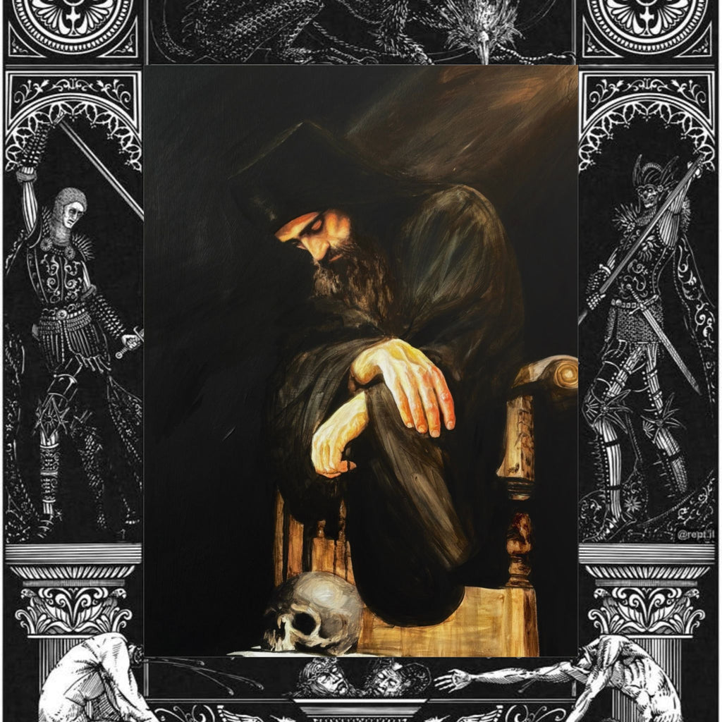 Man's Memento Medieval Fantasy Fine Art Print