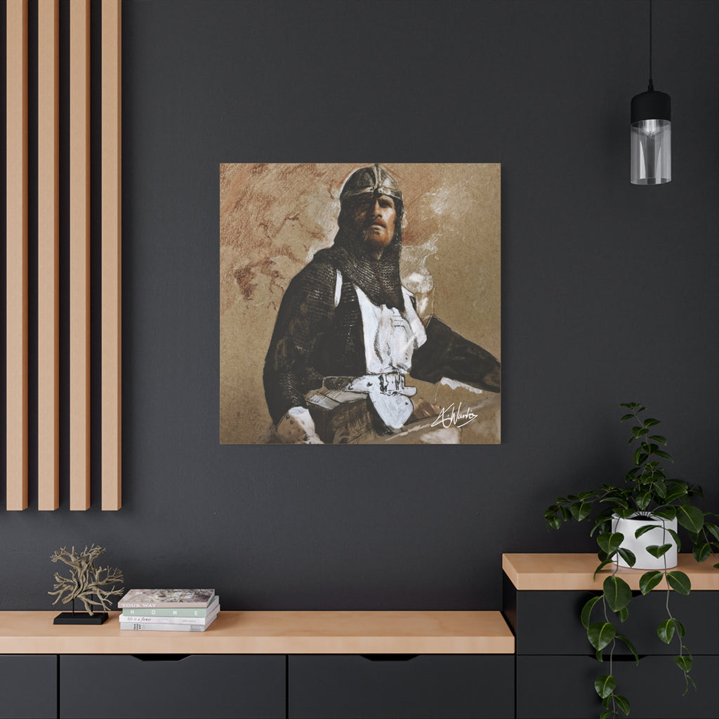 The Knight's Rest Medieval Fantasy Canvas