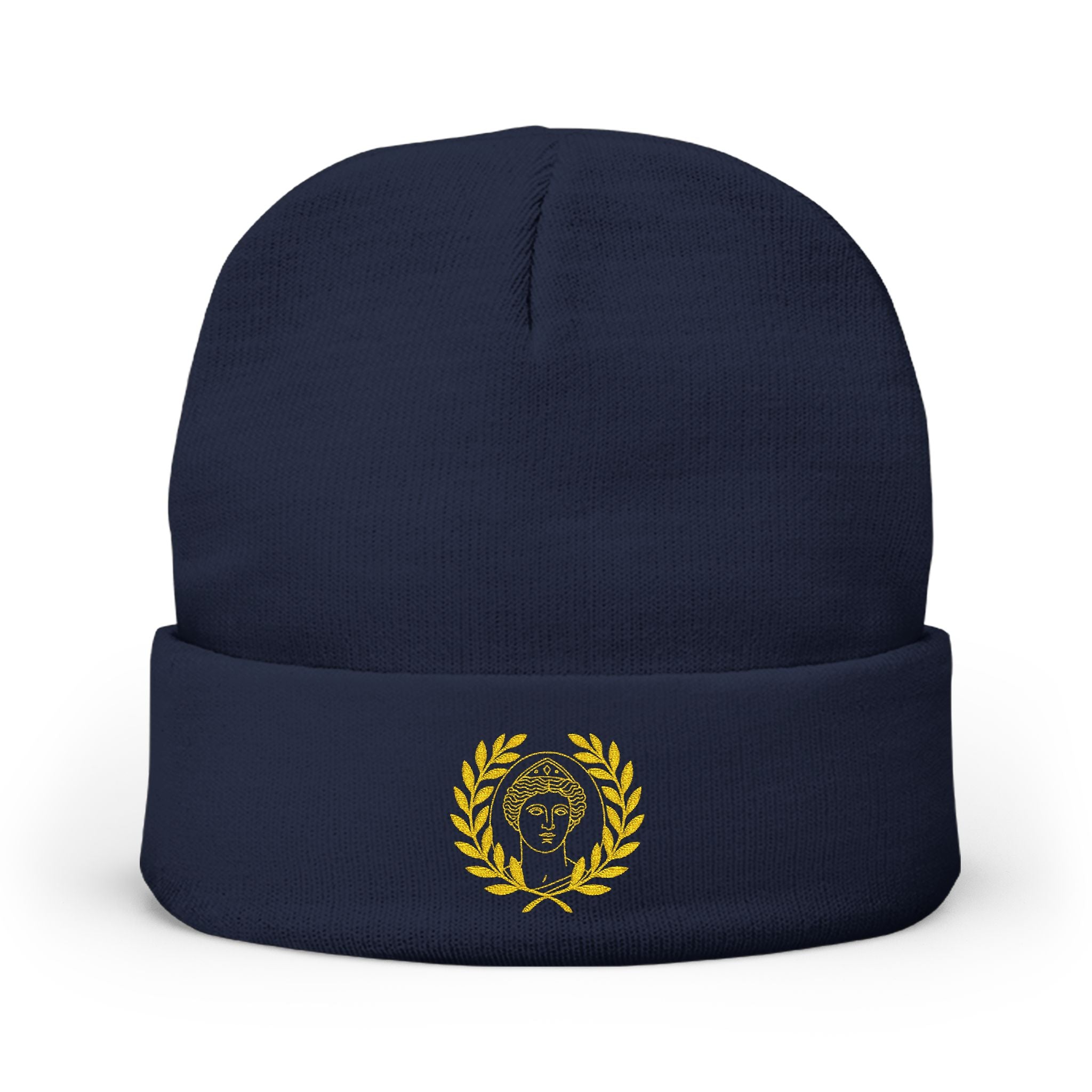 Mystical Venus Embroidered Beanie - Celestial Winter Hat