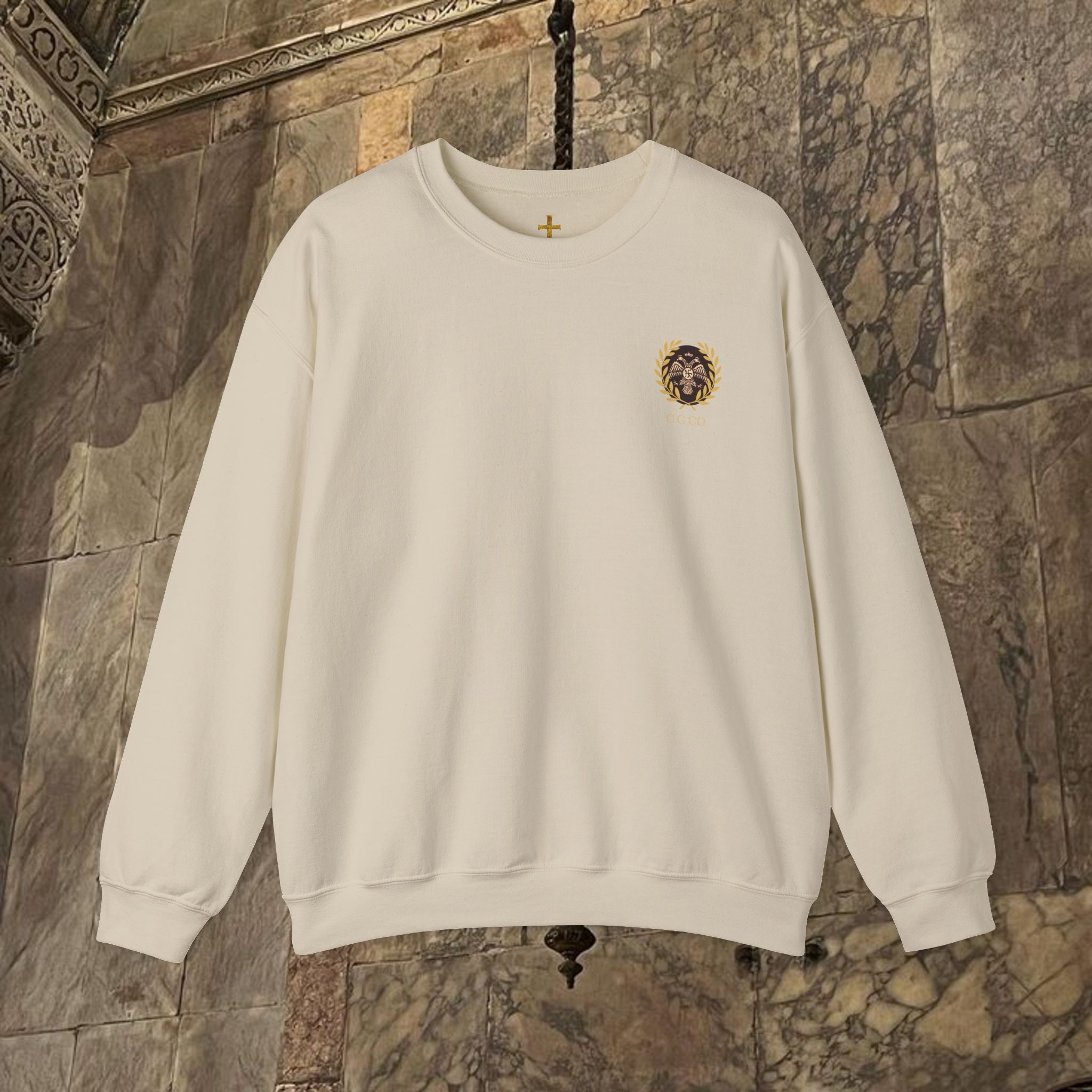 The Kings Fate Byzantine Inspired Graphic Crewneck Sweatshirt Back Version
