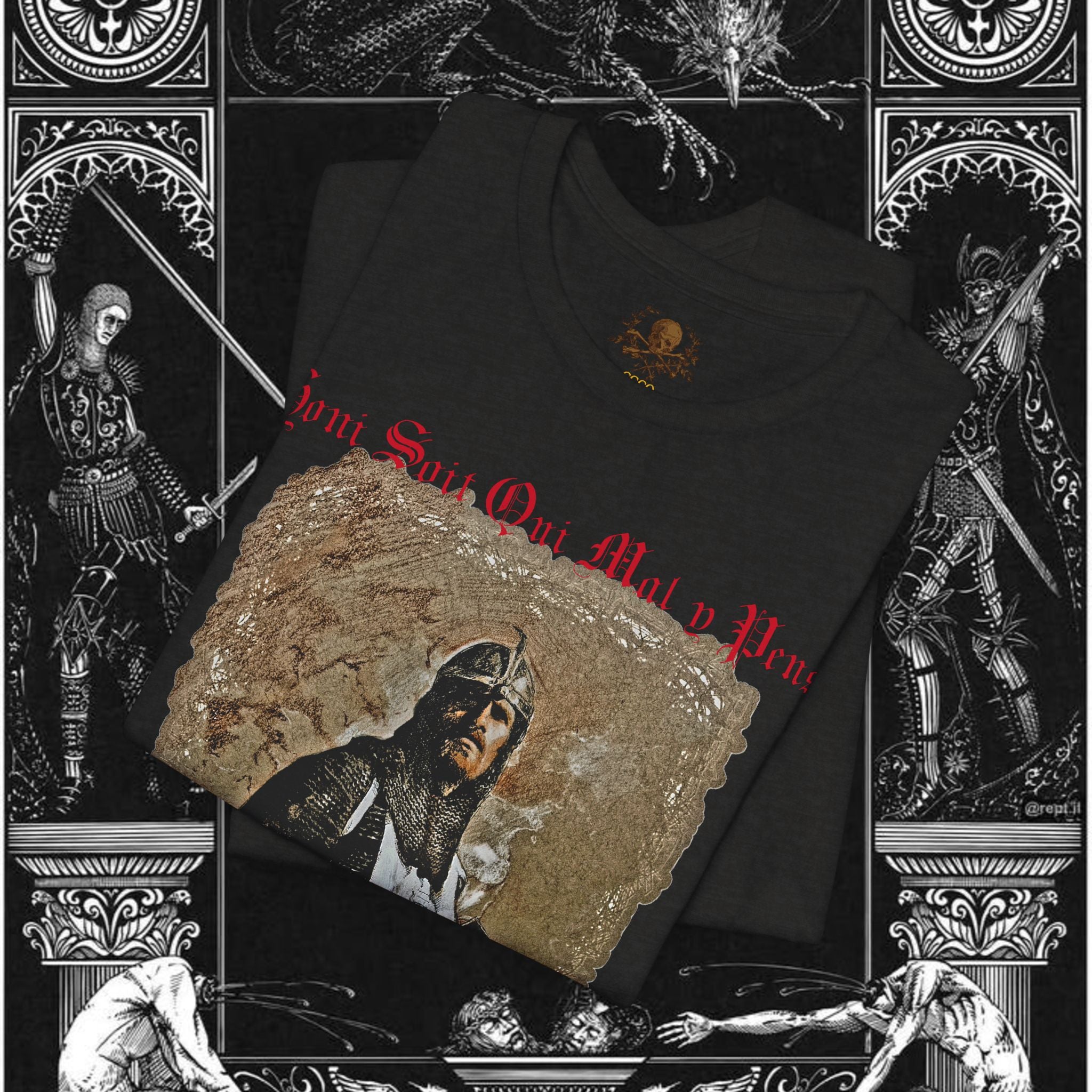 The Knight's Rest Medieval Fantasy Graphic T Shirt