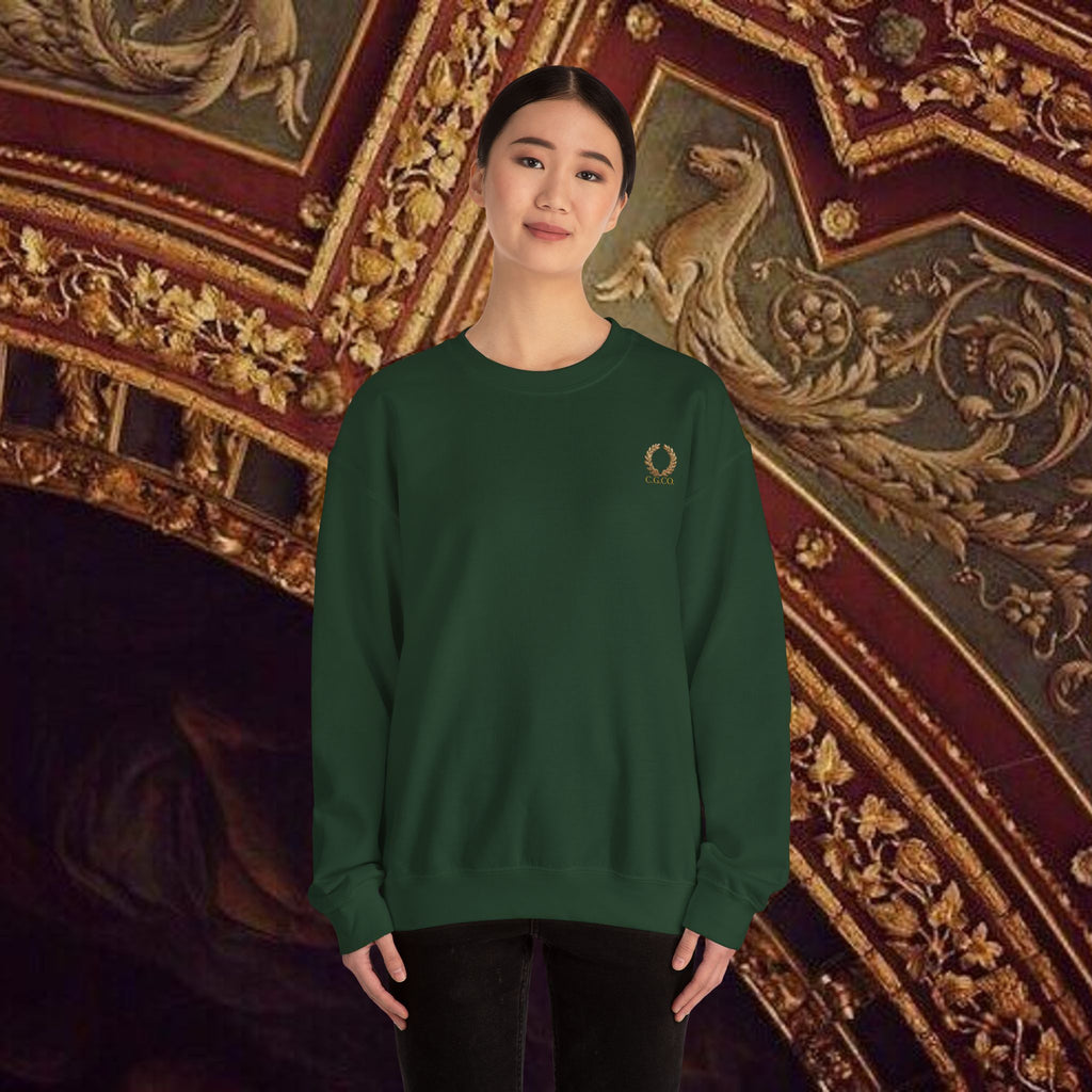 Beauty Through Strength Classically-Inspired Cotton Graphic Sweatshirt Back Version