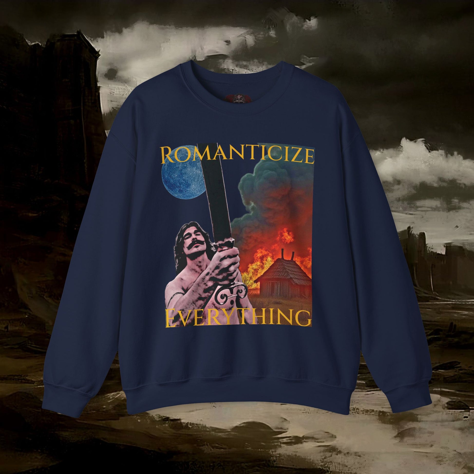 The Barbarian's Mirror, Unisex Crewneck Graphic Sweatshirt